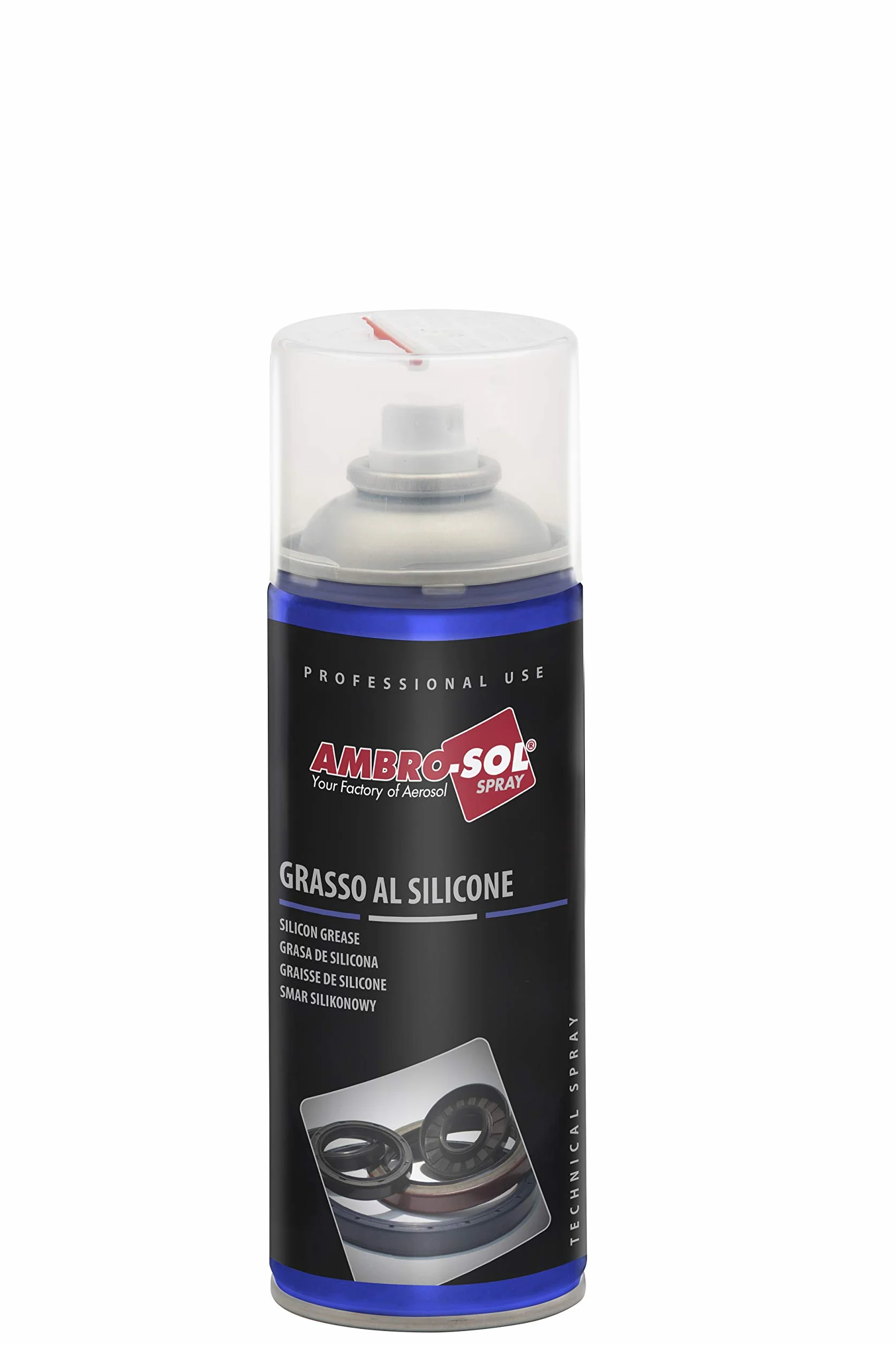 Ambro-Sol G002 Grasso al Silicone, 400 ml, trasparente