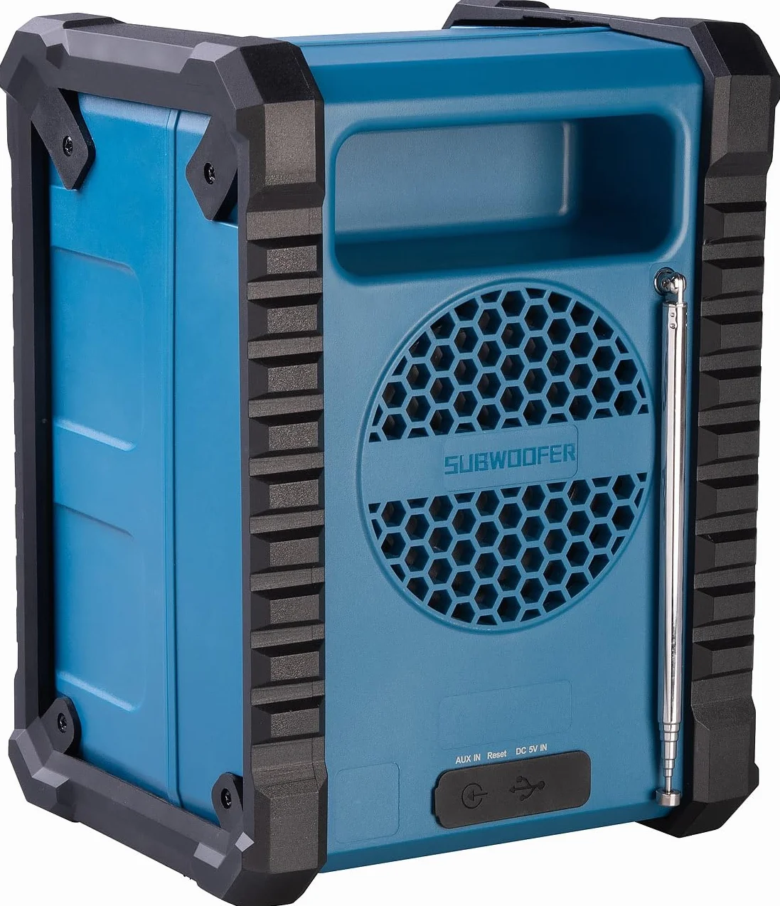 auvisio Radio da Esterno: Radio da Cantiere Dab+/FM, Bluetooth, 80 W di Potenza di Picco (Dab con Batteria, Cantiere, pc)