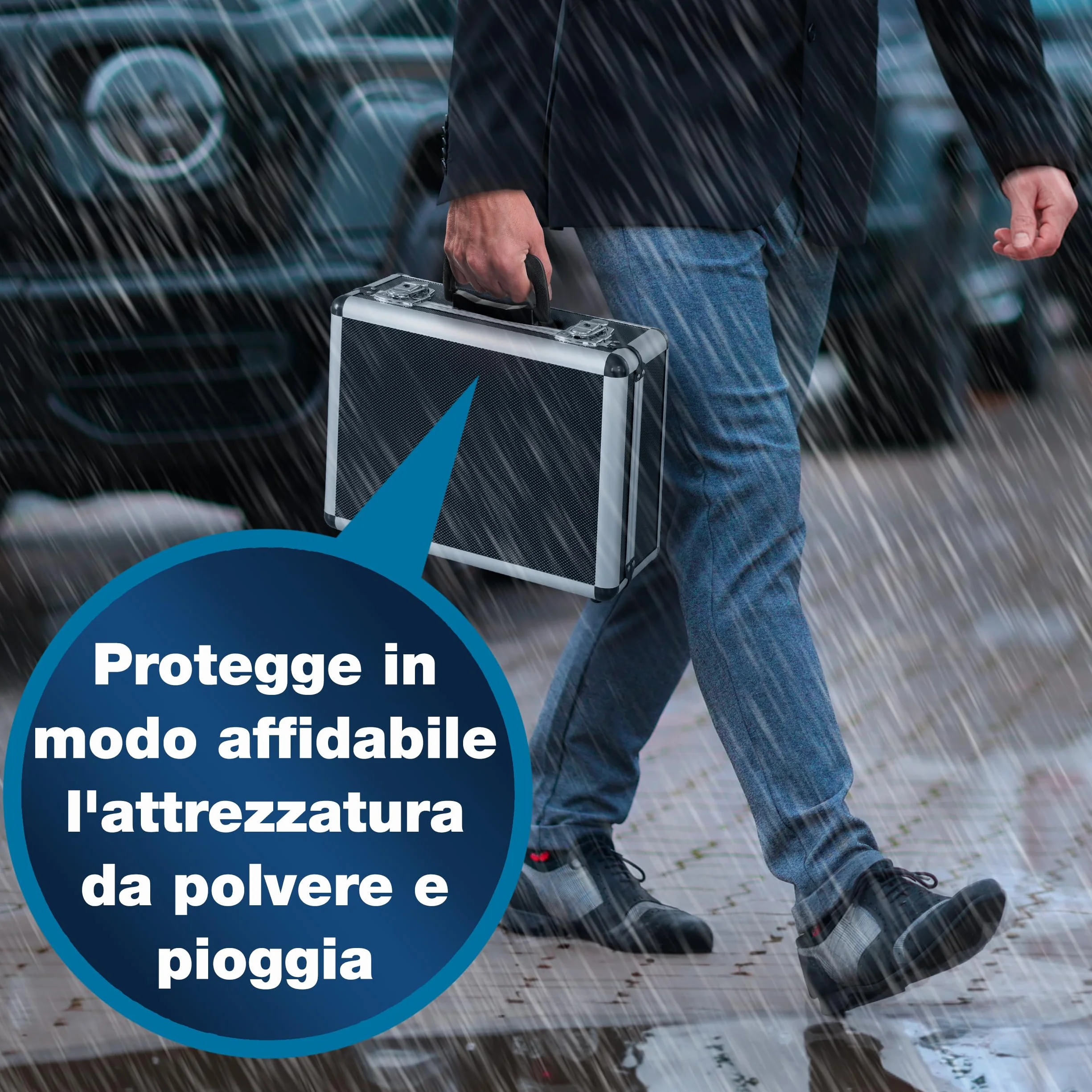 Peaktech Custodia Universale per Strumenti di Misura, Alluminio Resistente, 20 kg, 320x250x150 mm, Nero