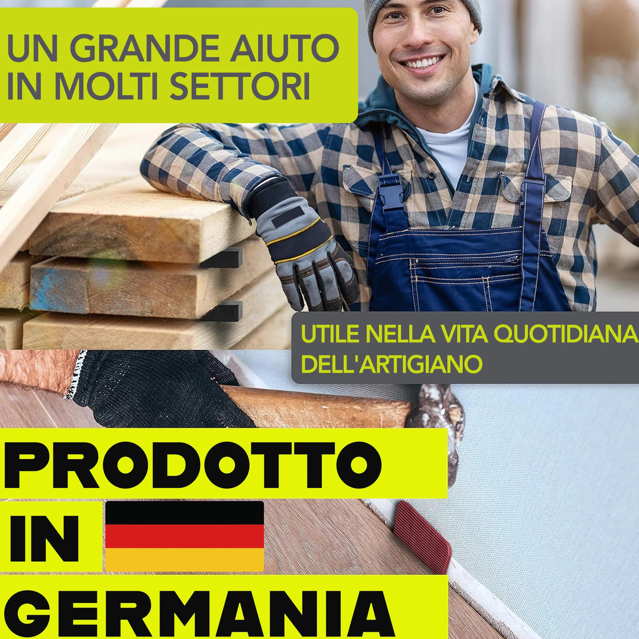 Premium spessori in plastica | 40 x 60mm, 80 pezzi fino a 5 t | Prodotto in Germania | squadrette angolari, distanziatori per piastrelle, distanziali| set: 1,5, 2, 3, 4, 5, 10, 15, 20 mm