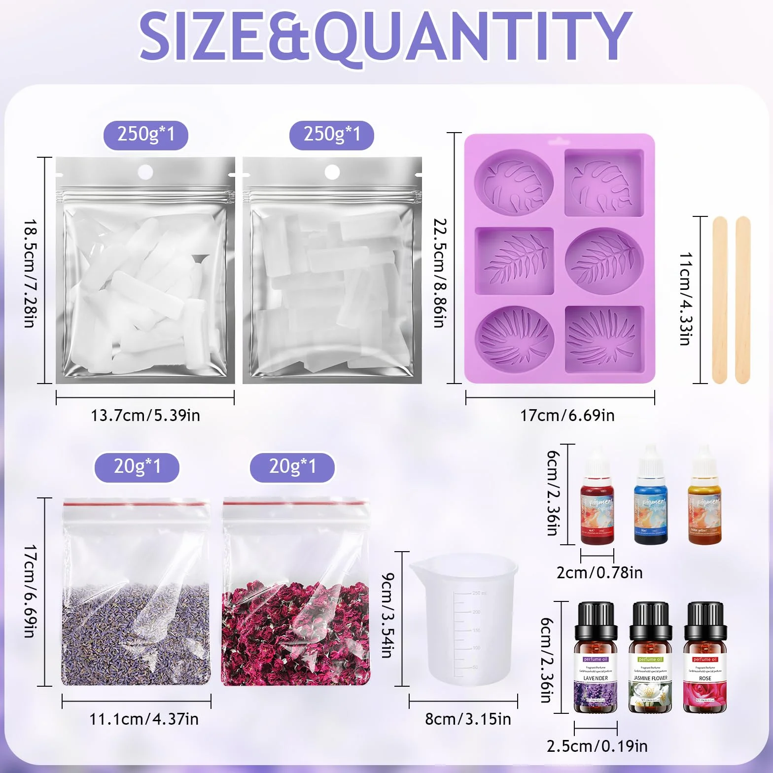 Kit Sapone Fai Da Te, Kit Fai Da Te Creativo Adulti, Contiene Base per Sapone, Essenza di Colore, Olio Profumato, Muffa, ecc., Può Essere Regalato
