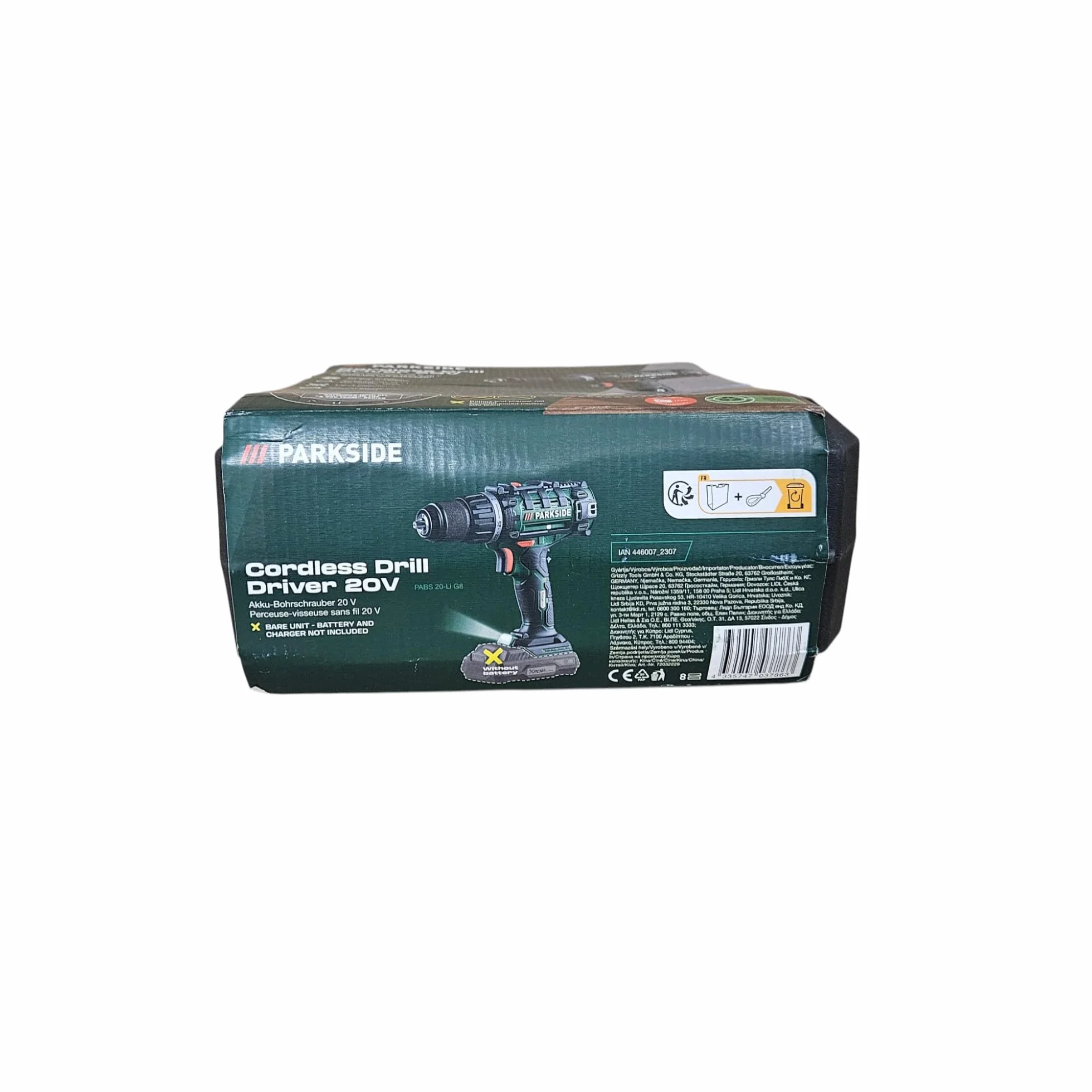 PARK SIDE Parkside PARKSIDE - Trapano avvitatore senza fili PABS 20-Li E6 con batteria e caricatore 20 V