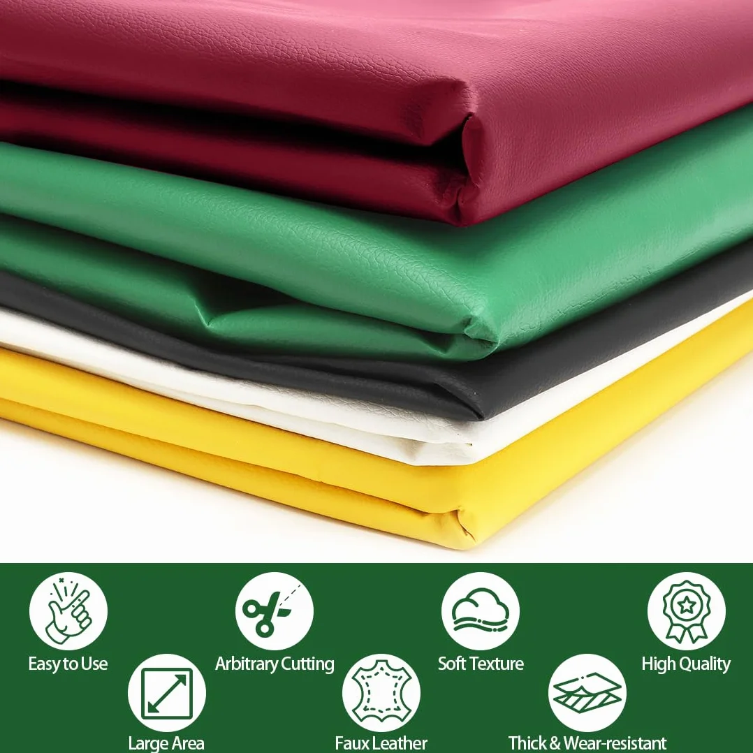 LOMUG Ecopelle al metro impermeabile pelle granulata 200 x 140 cm tessuto per mobili