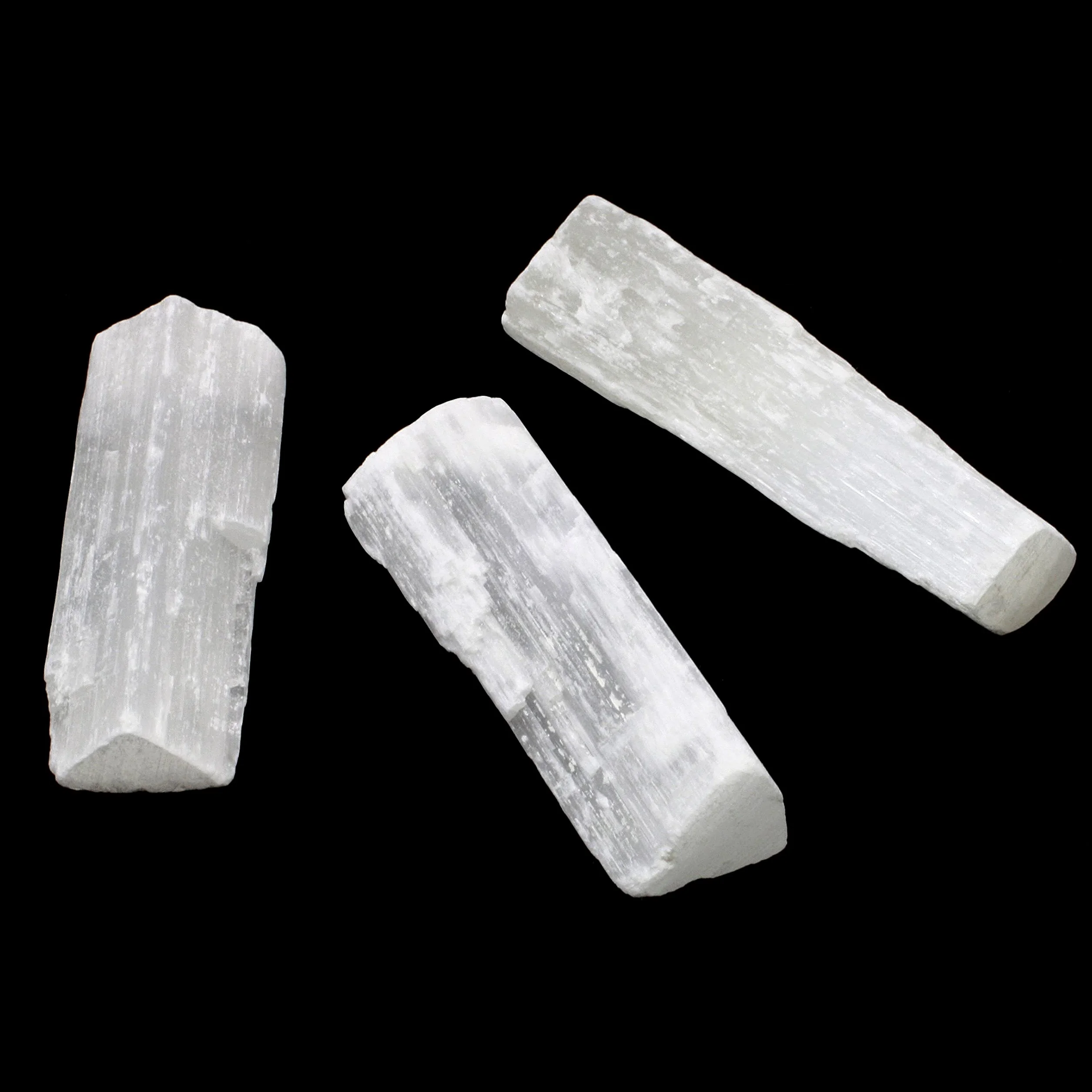 Cristallo di selenite CrystalAge Naturale per meditazione calmante rilassante
