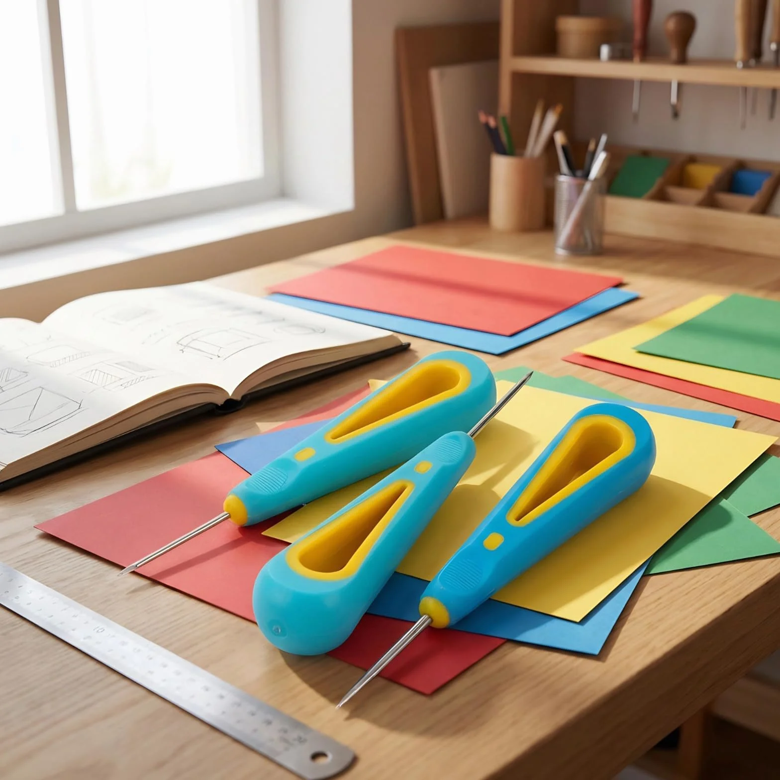 3 stampi in silicone per punzonatura, per corda, per cucito, per punzonatura, per stoppino, per trapano a mano, per candele, accessori fai da te, strumenti per la produzione di candele