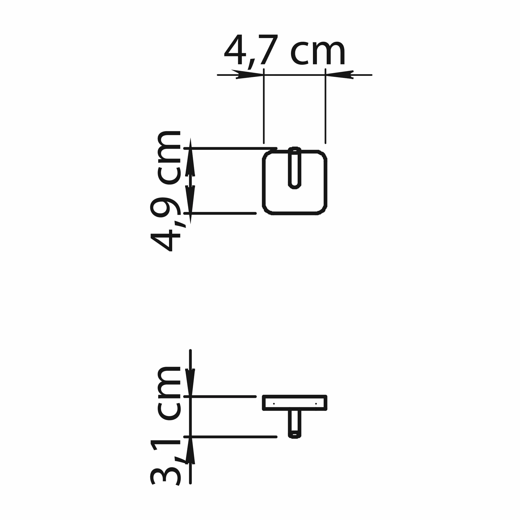 Gedy Tonga 2 Ganci Appendiabiti Bagno da Muro, Acciaio Inox Cromato, Fissaggio Viti o Adesivo