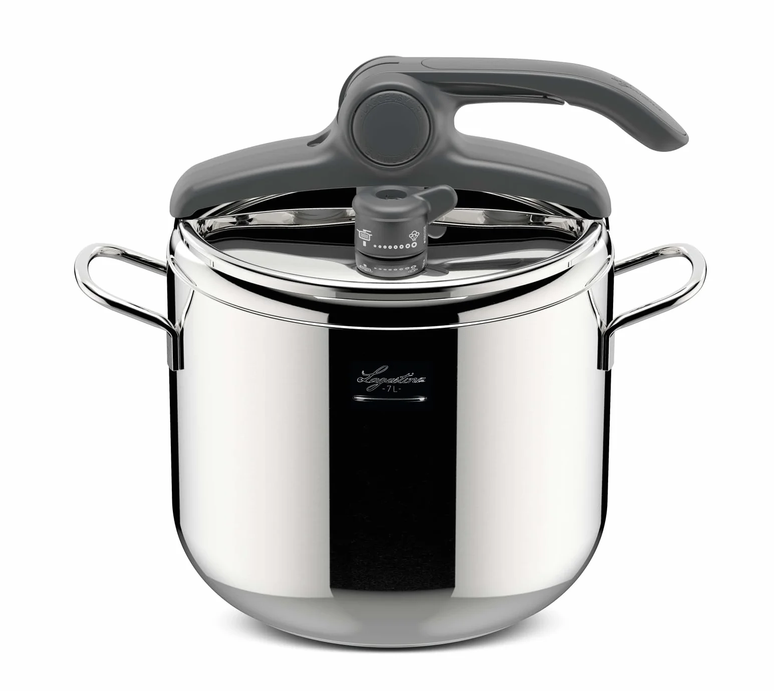 Lagostina Irradial Control Pentola A Pressione 7 L In Acciaio Inox 18/10 Ã˜ 22 Cm, Pentola Induzione E Gas, Coperchio Con Apertura Facilitata, Fondo Irradial Plus Triplo Strato