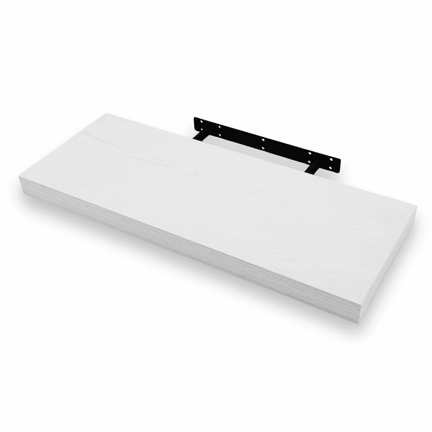 eacommerce Mensola Sospesa da Muro in Legno MDF con Staffa a Scomparsa | Scaffale Parete Design Moderno, Supporto Invisibile, Mensola Cucina Bagno Soggiorno (Bianco Nordico, 60x23x3,8 cm)