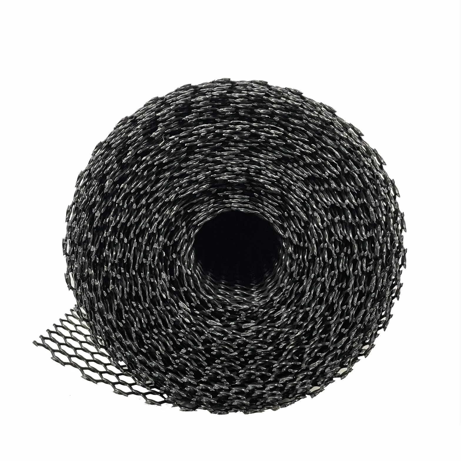 Baki Rivestimento per mensole da bar, in rete di vetro, bianco e nero, 60 cm x 10 m, colore: nero
