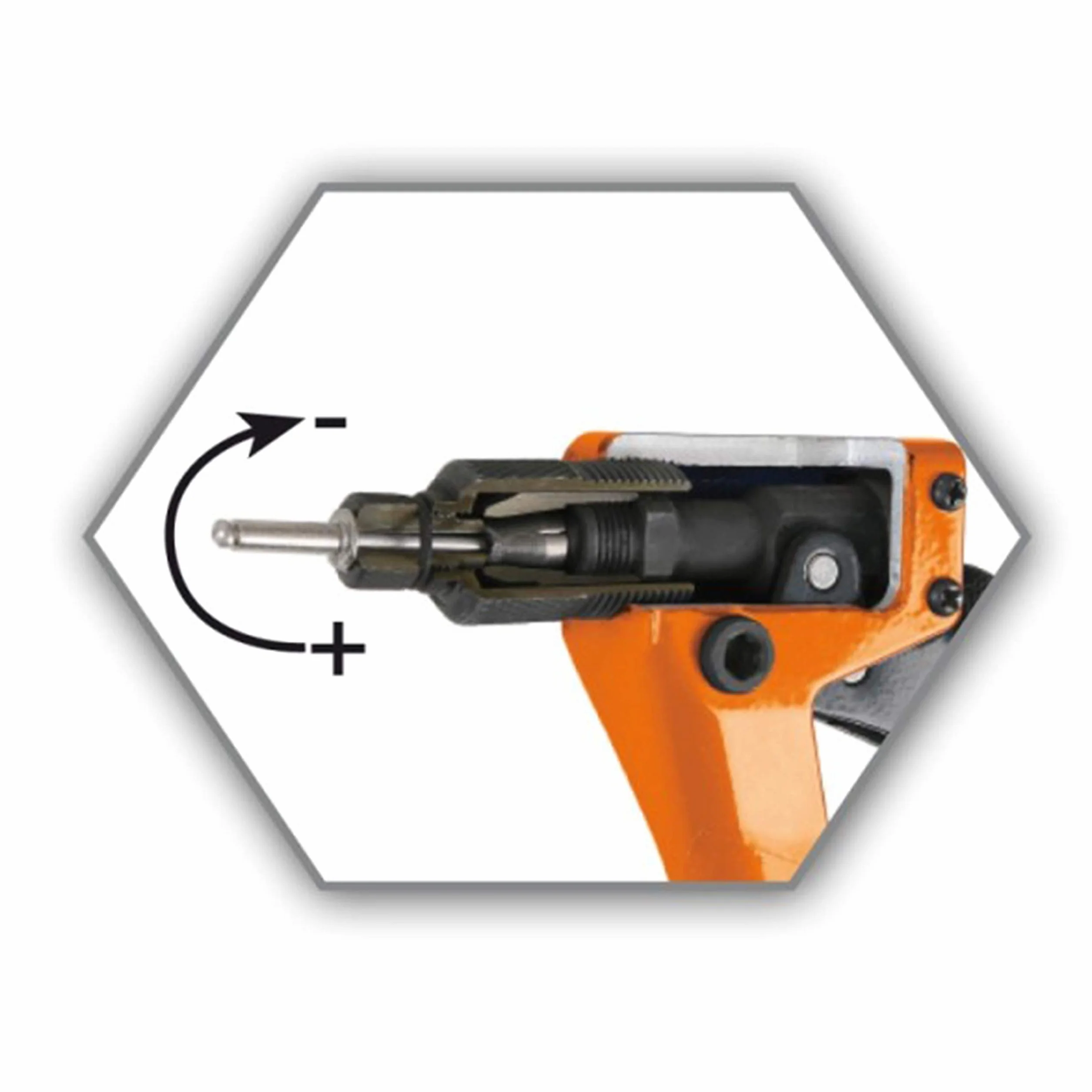 Rivettatrice Ultra Compatta Professionale BETA 1741U 200 mm 4 Testine Intercambiabili