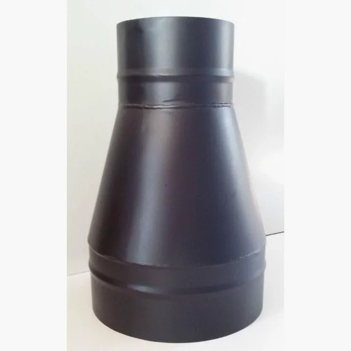 Riduzione/aumento canna fumaria nera - linea legna (Ø 250 F per tubo Inox/ 150 M per tubo Nero)
