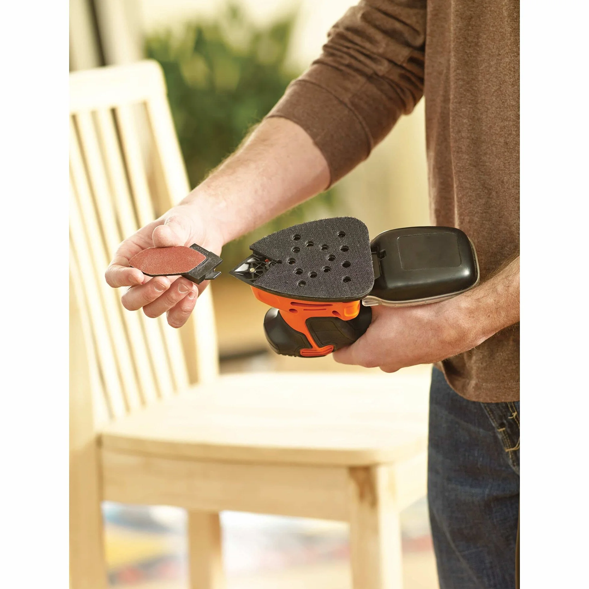 BLACK+DECKER Levigatrice Mouse 120W KA2000-QS Zestaw z 6 akcesoriami