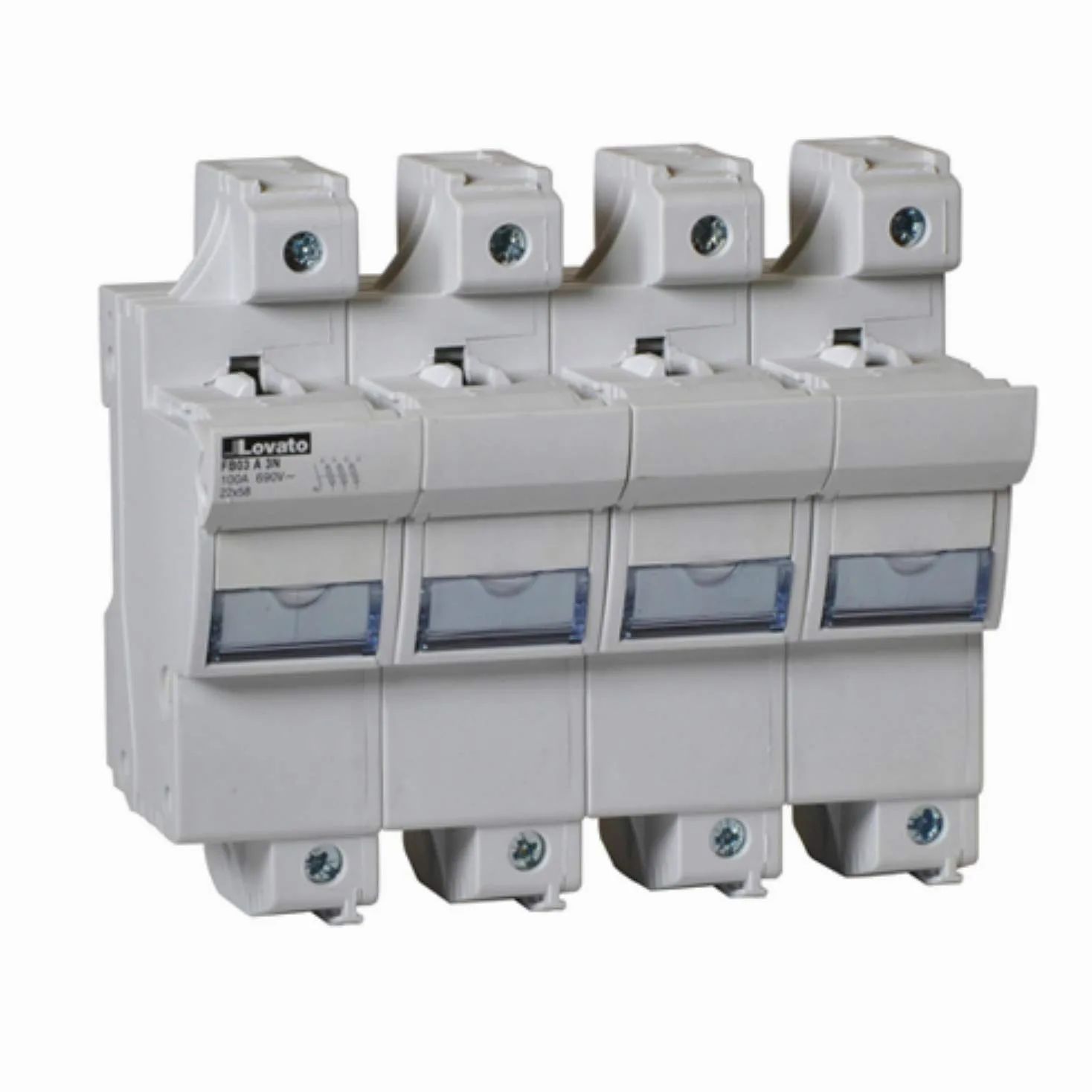 PORTAFUSIBILI SEZIONABILI 3P+N 22X58 (LOVATO cod. FB03A3N)