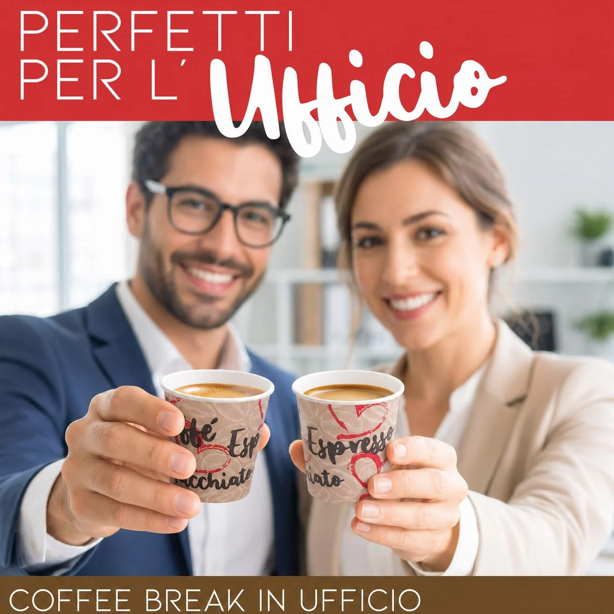 Caffetti Carta Bicchierini Caffè 90 ml Made in Italy 150 Pz Monouso Espresso