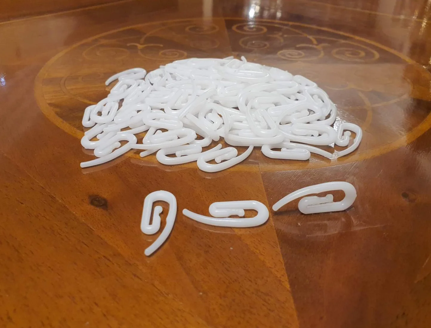 Ganci per tenda rinforzati a proboscide 100 pezzi bianchi plastica BricoShopping