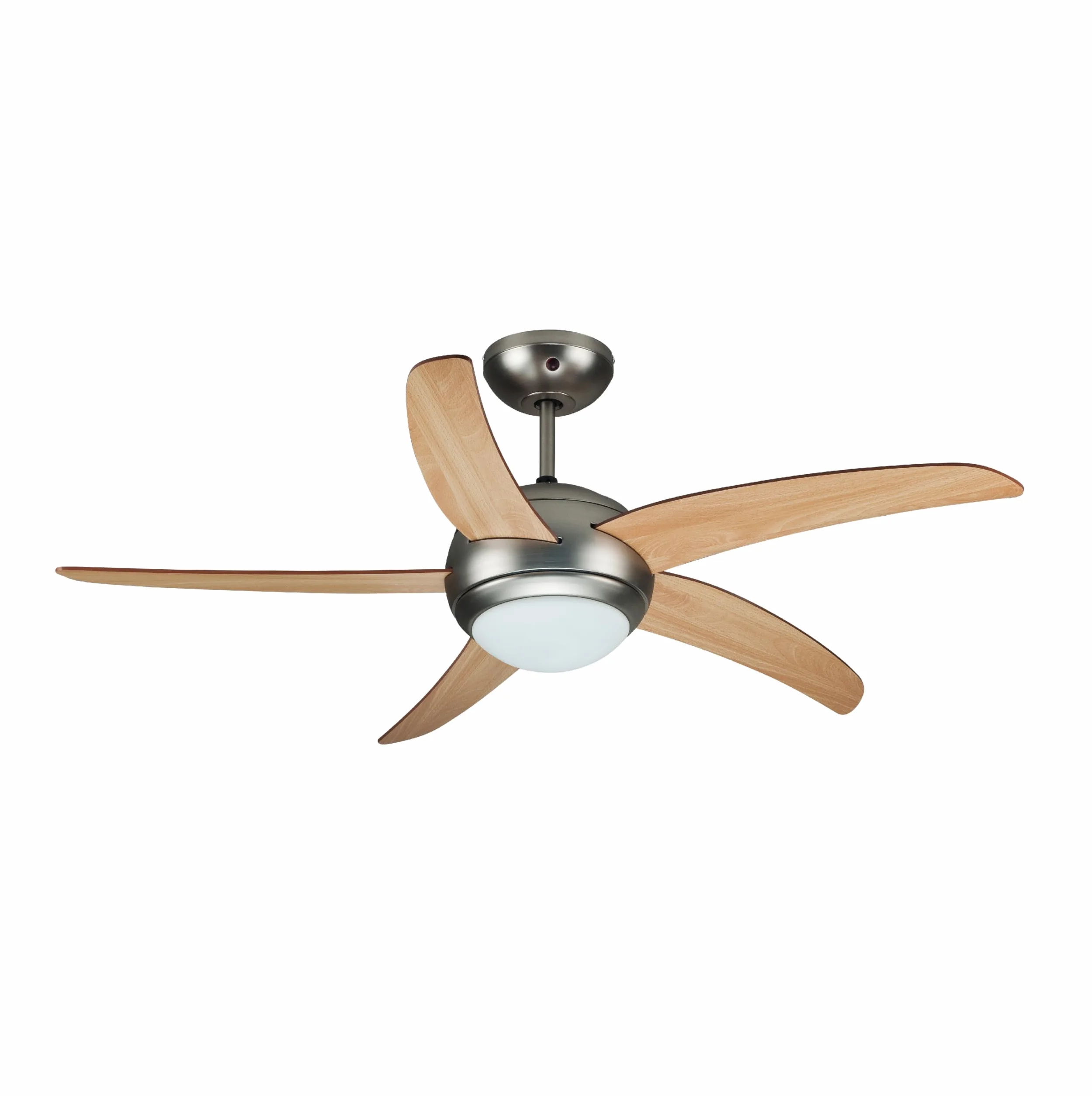 Zephir Ventilatore da Soffitto 5 Pale Legno con Luce 132 cm Ricondizionato