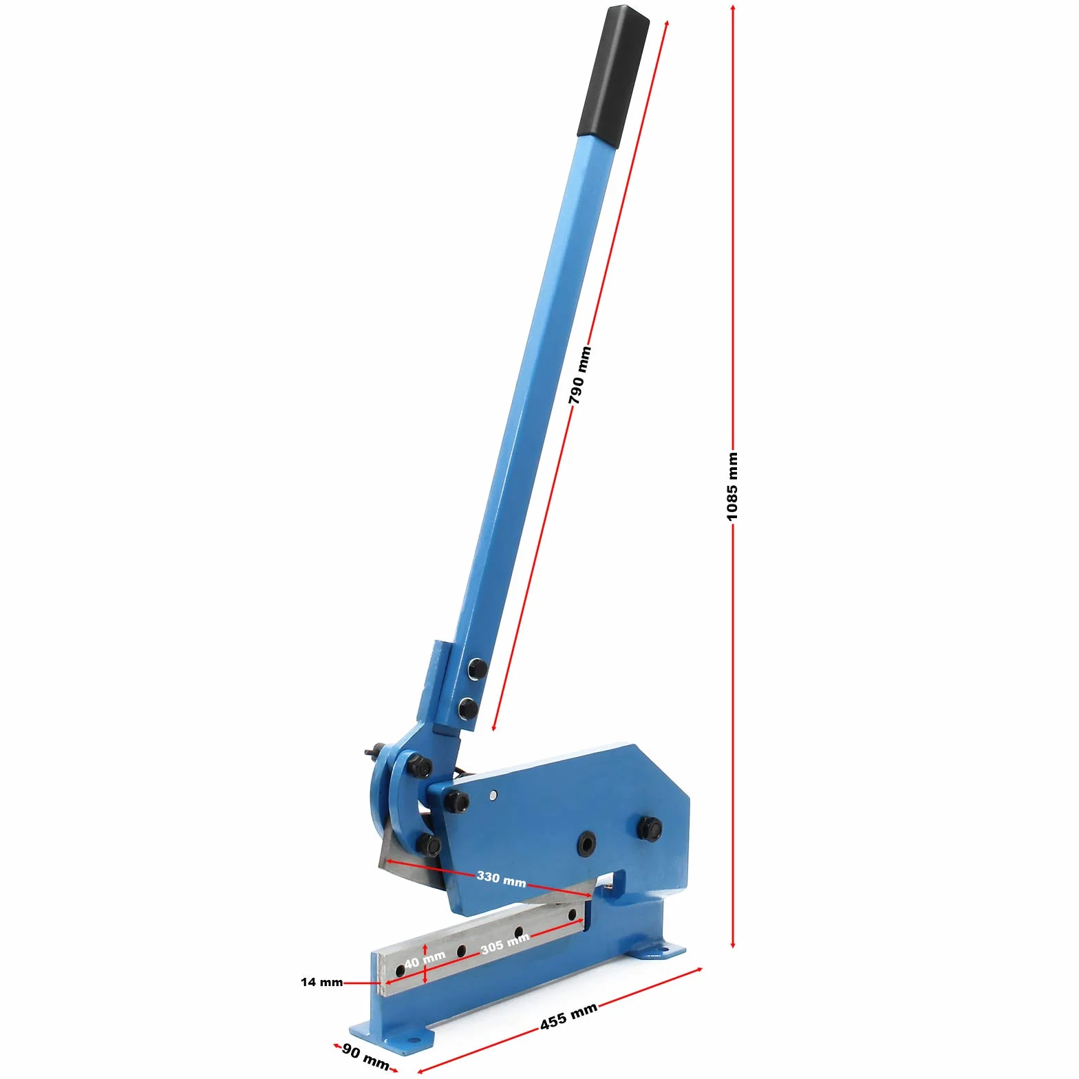Cesoia manuale a leva 300 mm Cesoie a percussione Trancia per lamiere e metalli