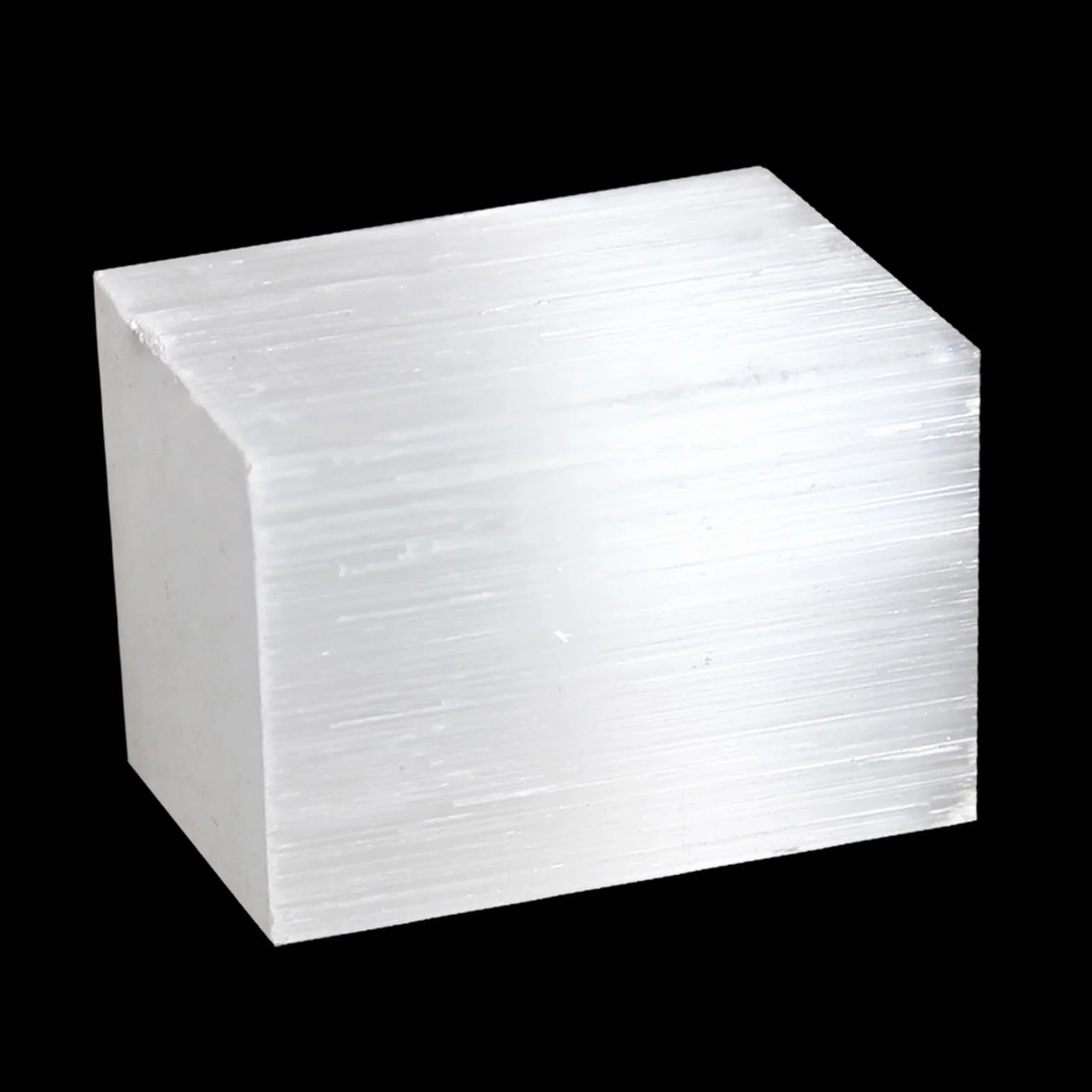 Cubo di Selenite 70g Pietra Energetica Tascabile Guarigione Chakra