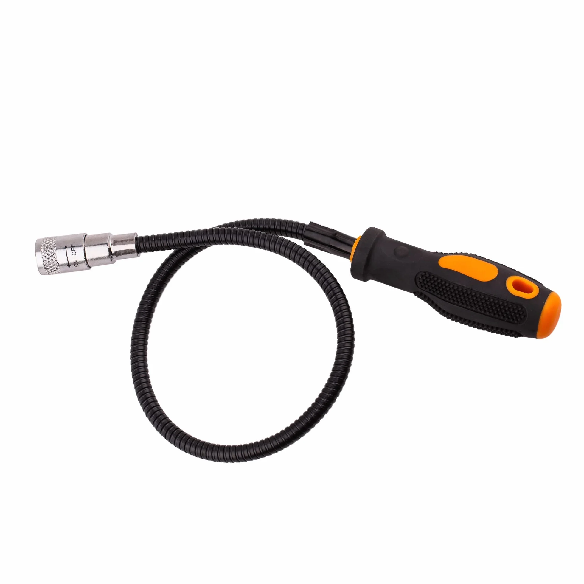 Mivos Sollevatore Magnetico Flessibile con LED - Asta Magnetica Flessibile 560 mm - Pinza Magnetica - 2,7 kg Forza di Trazione - Utensile Magnetico