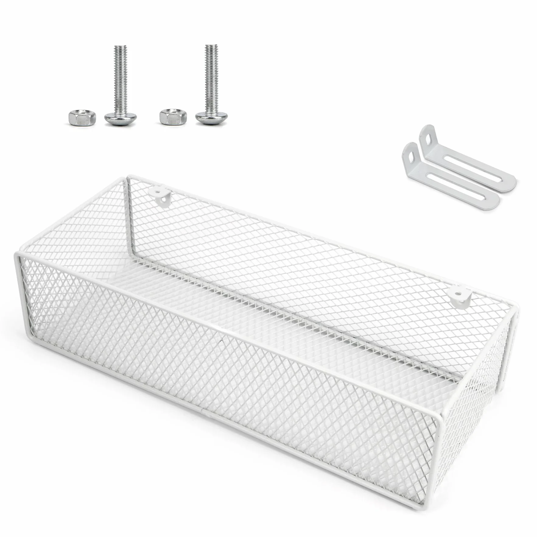 cesto portaoggetti da appendere al comodino, organizer da appendere per letto a castello per libri, telefono, occhiali, riviste, scaffale laterale in metallo a rete per casa, ufficio, scuola