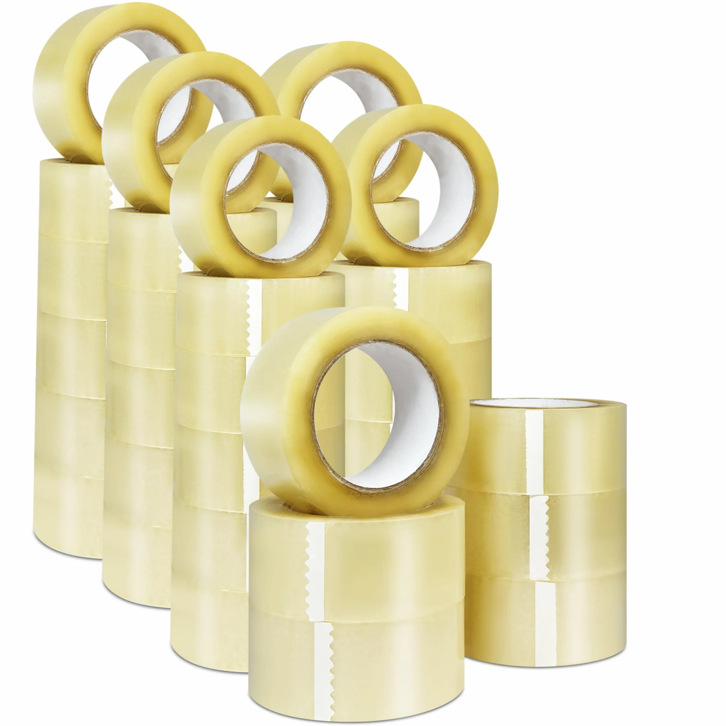 MUNTRADE Nastro adesivo trasparente da imballaggio | 48 mm x 132 m (36 rotoli) | Nastro da imballaggio trasparente, sigillante trasparente