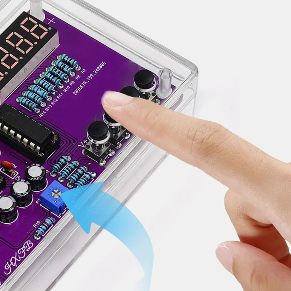 Kit radio FM, kit di montaggio radio fai da te, kit di pratica di saldatura, progetto di saldatura elettronica fai da te 87-108 MHz, per principianti, adulti (con custodia)