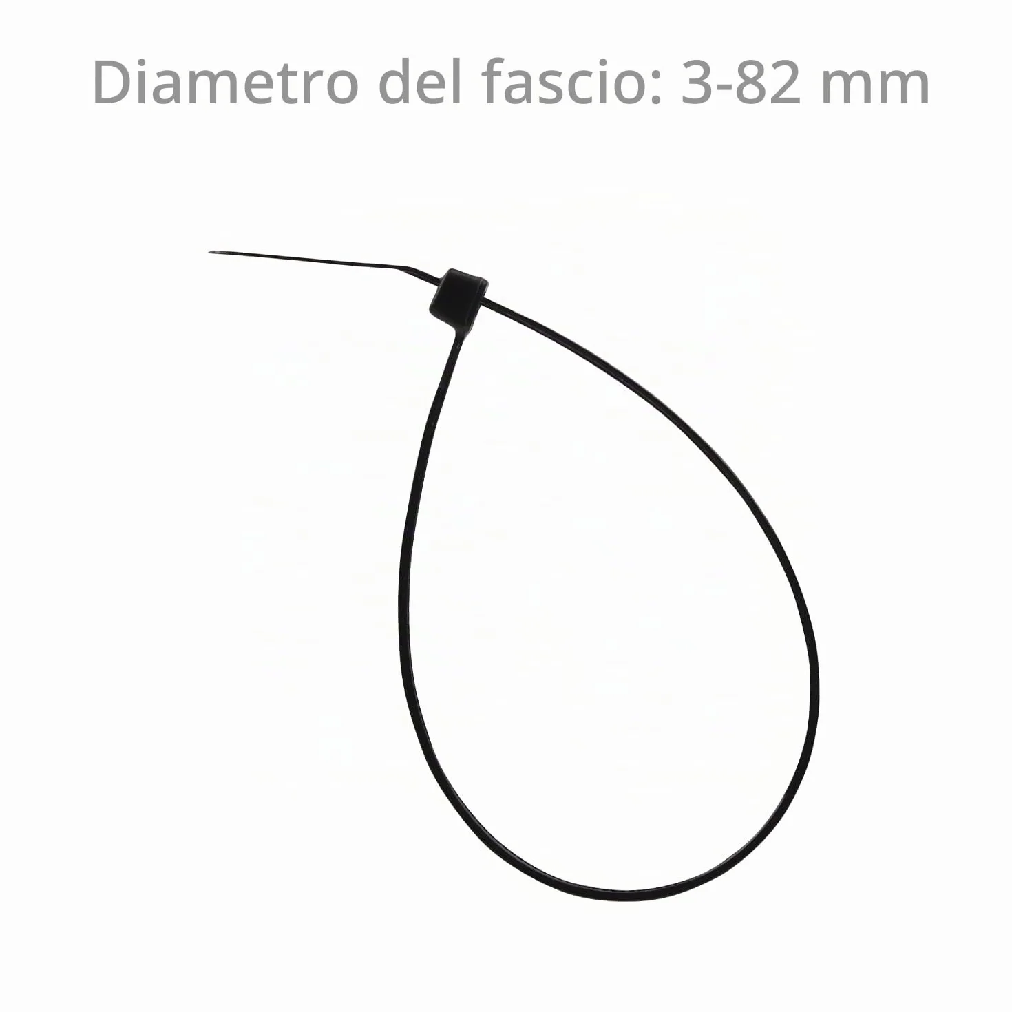 XINGO Confezione da 1000 Nere Fascette plastica di Qualità per Uso Industriale, 300 mm x 4,8mm, Fascette in Plastica Regolabili Multiuso per Uso Interno ed Esterno