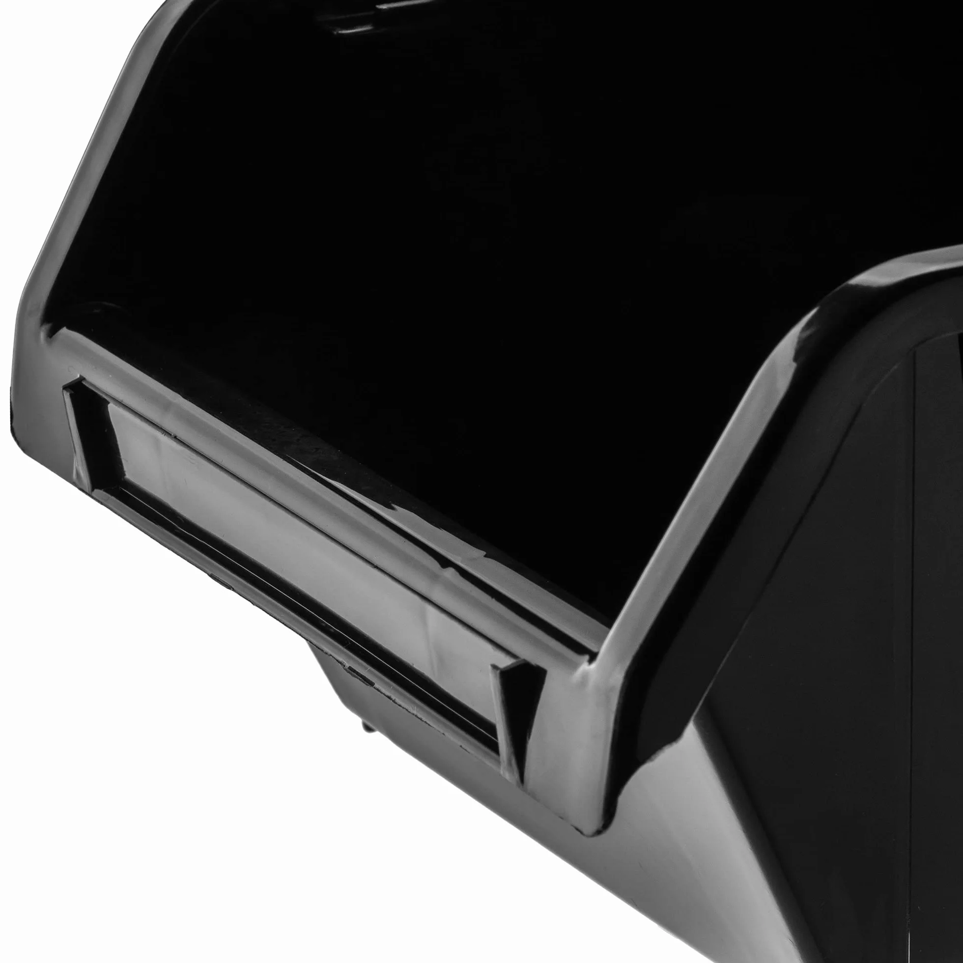 KADAX Contenitori Impilabili da Parete, Cassette in Plastica per Minuteria, 115 x 80 mm, Nero (10 szt.)