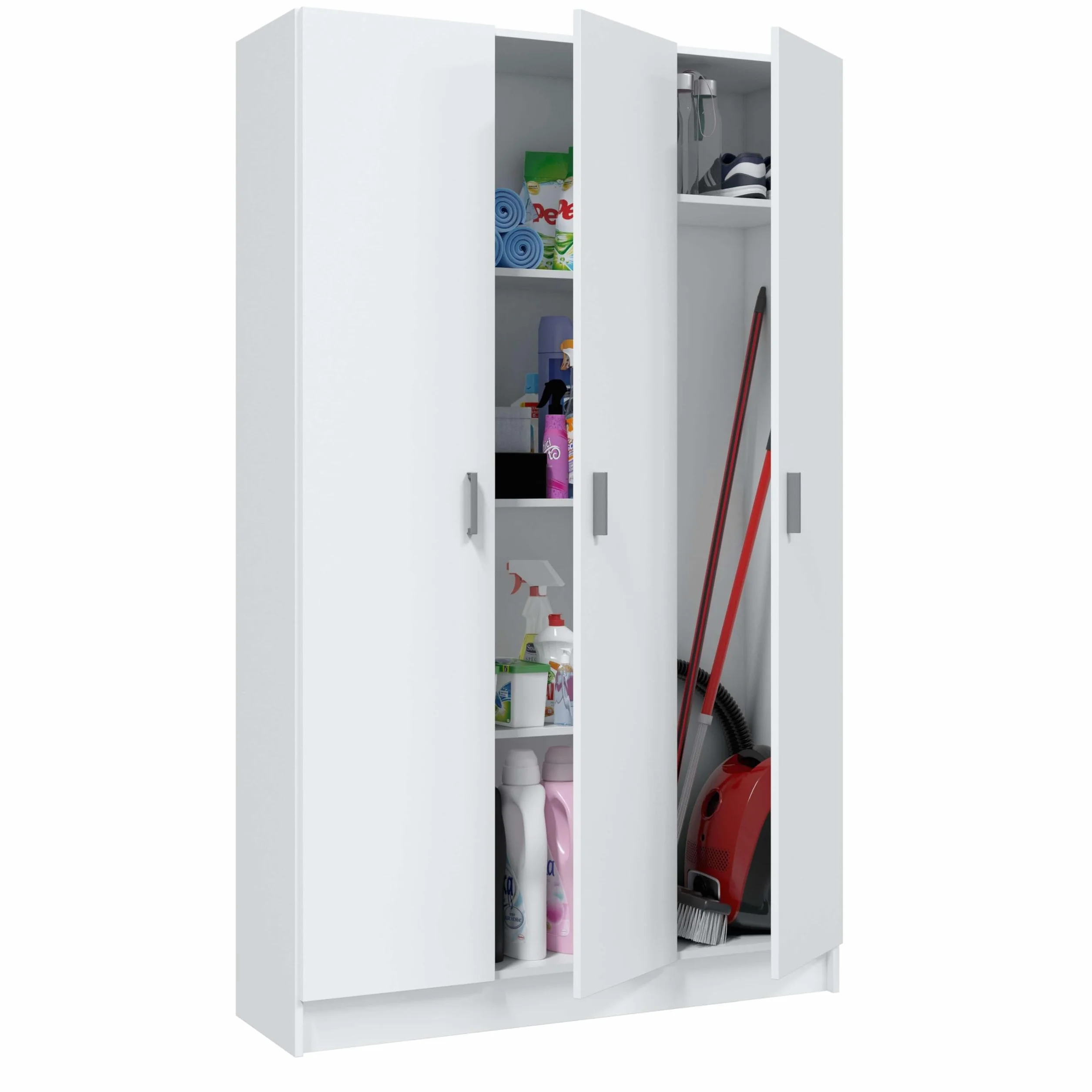 Habitdesign FOARM7143O Mobile Multiuso Tutto in Laminato, Bianco, 3