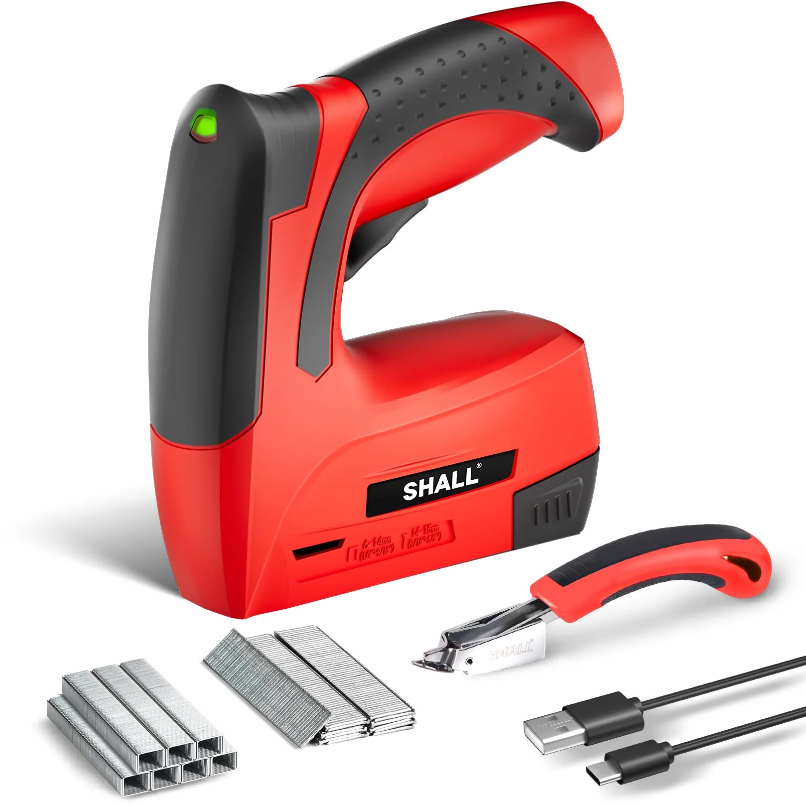 SHALL Puntatrice elettrica 2 in 1, senza fili, con 2500 punti, Per artigianato, fai da te, decorazioni