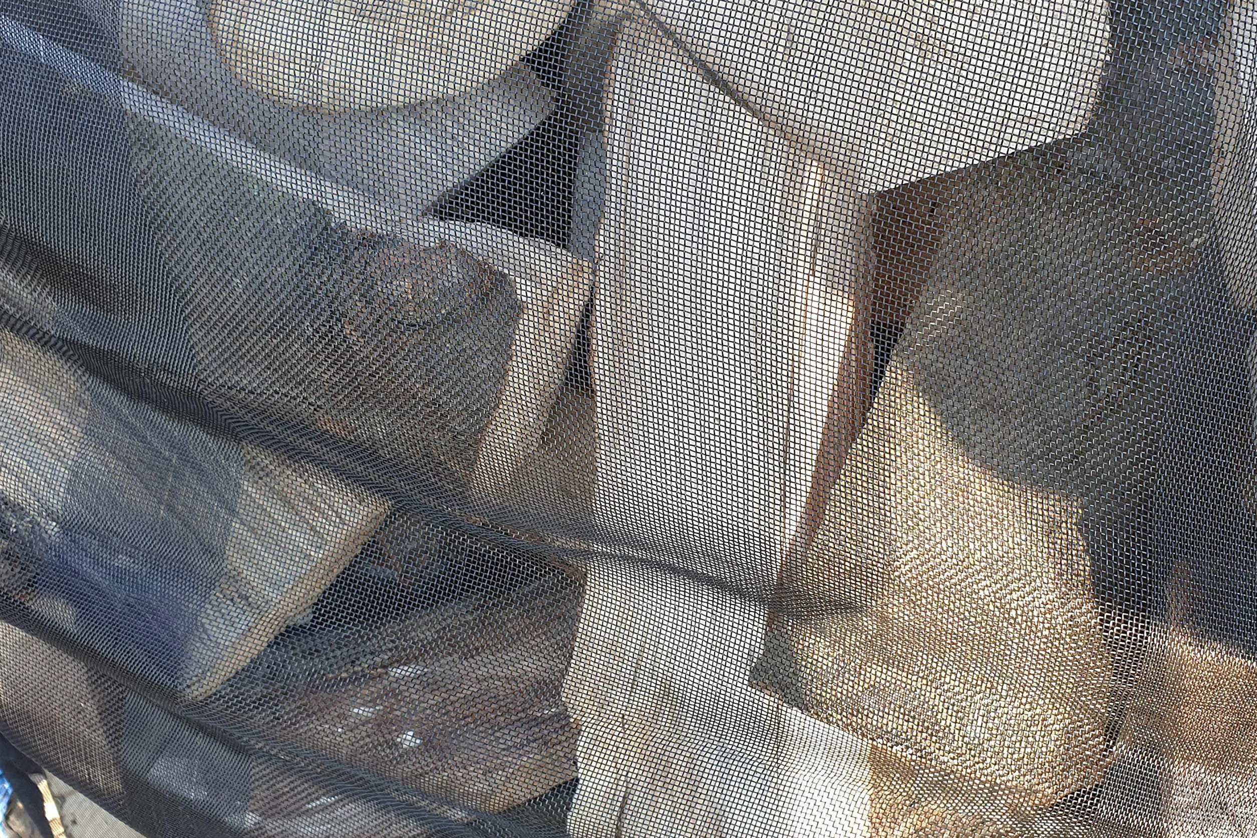 DM, Pellicola in Legno Big Bag 100 x 100 x 160 cm, 1 Pezzo, SWL 1.000 kg, Robusto Bag Con Rete e Fondo Stellato, Pack per Legna da Ardere, Stabile e Riutilizzabile
