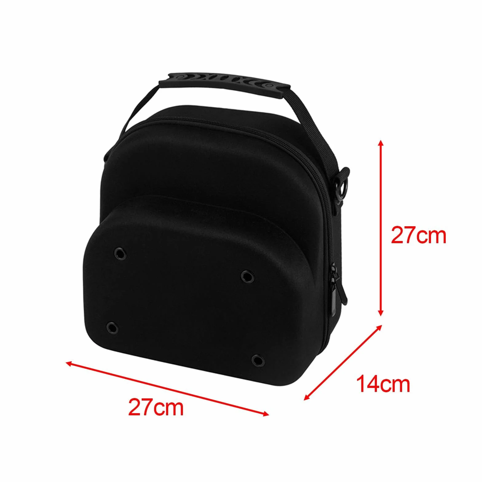 Custodia Rigida per Cappellini Da Baseball Nera Borsa Trasporto Conservazione