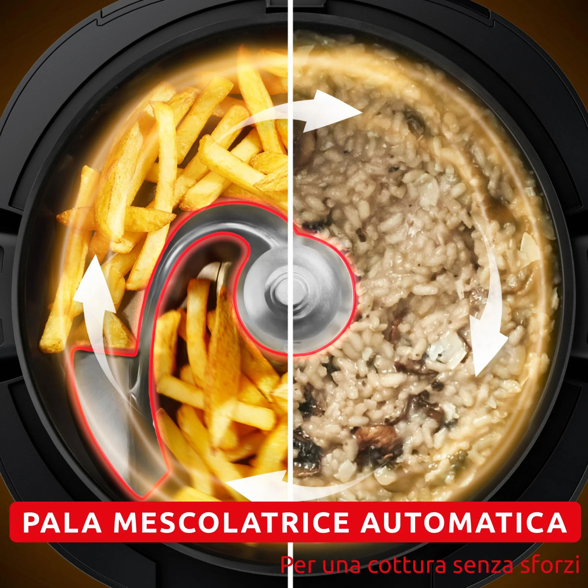 Moulinex Cookeo Infinity, Multicooker con Pala Mescolatrice Automatica, 20 Modalità di Cottura, Pentola a Pressione, Friggitrice ad Aria, Cottura a Vapore, con Schermo LED Wi-Fi collegato, CE9821