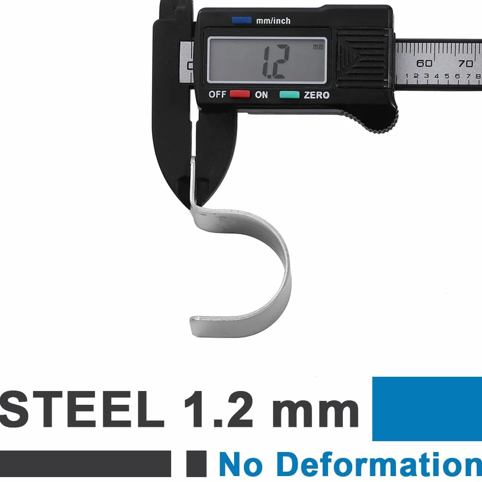 Ø 14 mm Fermacavo Unico Foro Morsetti, 20 Pezzi U Clip per Cavi in Acciaio Inossidabile 304, Morsetti per Tubi, Per Installazione di Cavi Interni ed Esterni