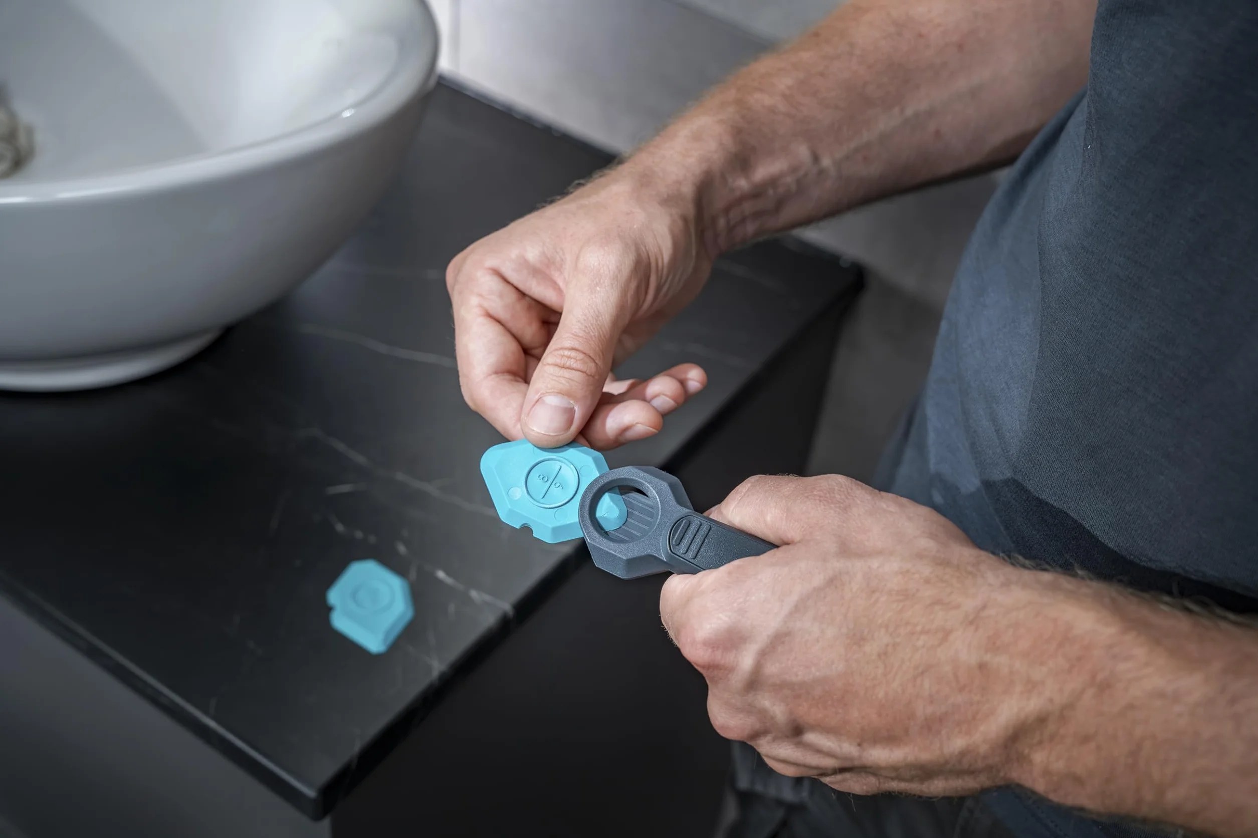 wolfcraft Set "Rinnovo delle fughe", 4 pz. I 4334000 I Per raschiare fughe vecchie e lisciare le nuove fughe in silicone e acrilico