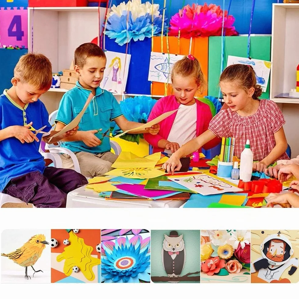 Papier kolorowy A4 230 g/m² 20 kolorów do origami i rękodzieła 297x210 mm