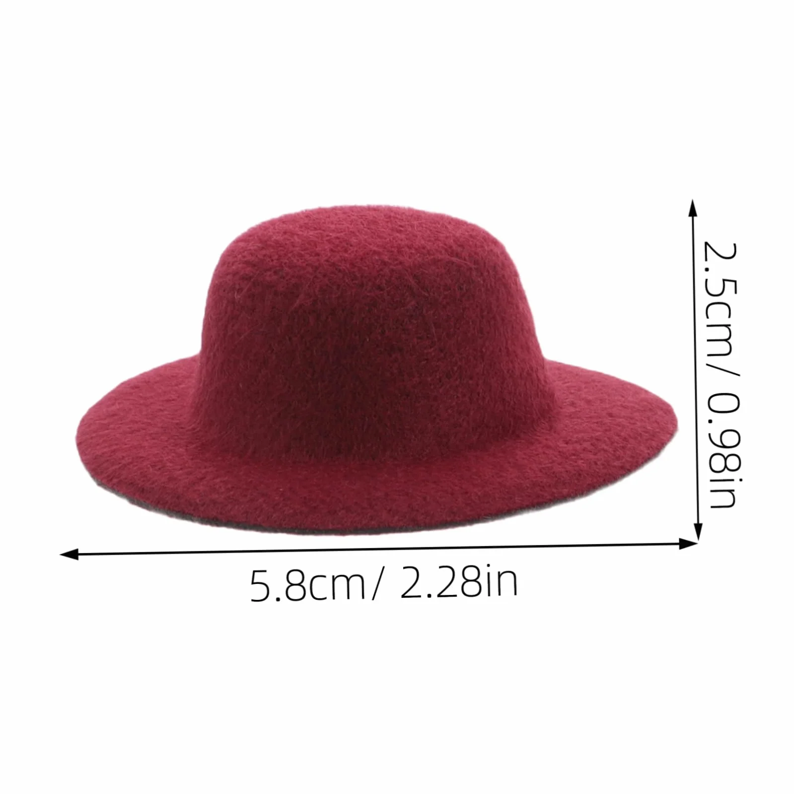 Mini Cilindri Cappello Per Case Bambole Accessori Artigianali Nero 15pezzi