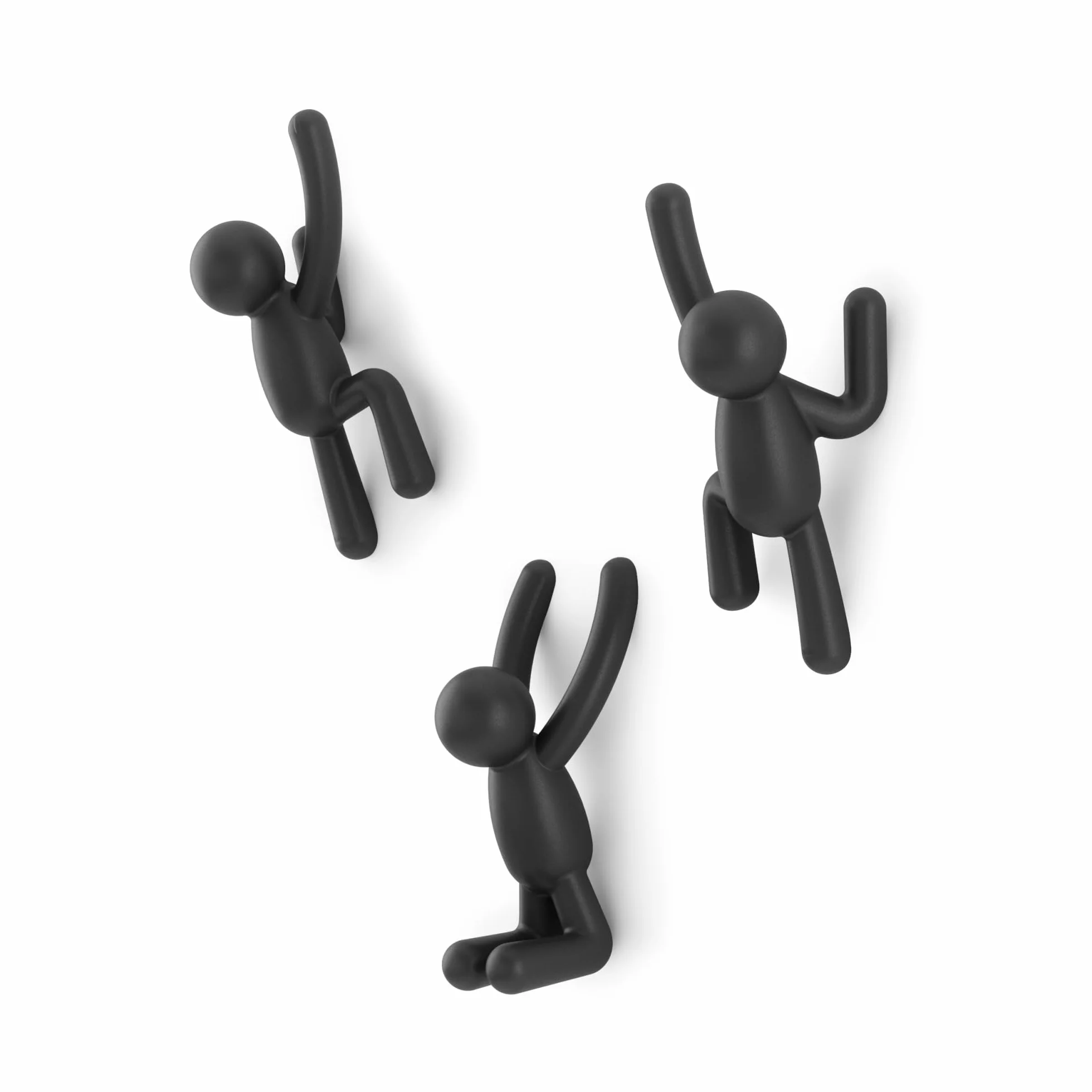 Umbra Buddy Ganci da parete Set di 3 Nero