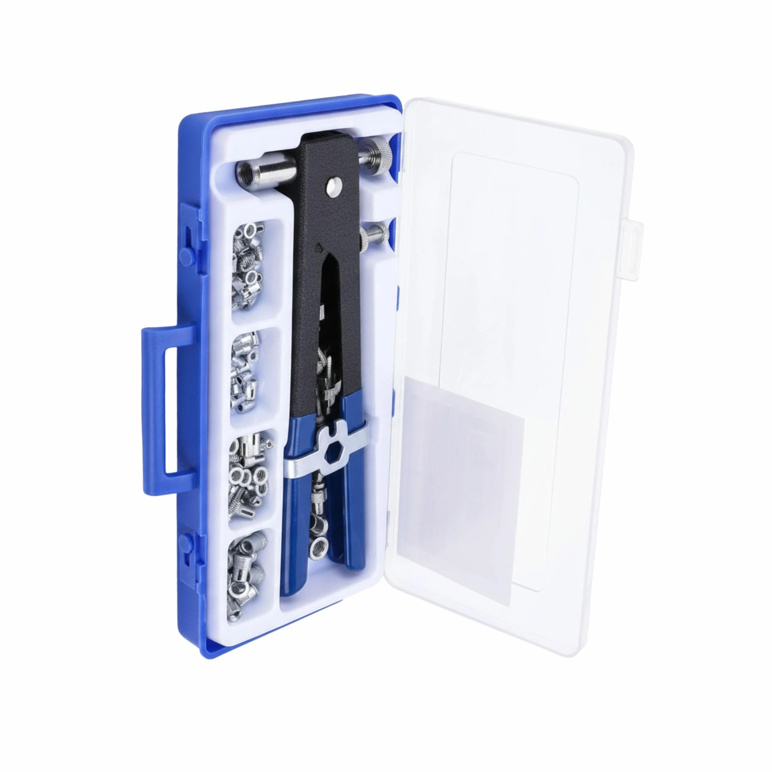 Kit Rivettatrice Inserti Filettati 86 Pezzi 4/5/6/8mm Dadi Rivetti M3-M8 Professionale Pinza Manuale