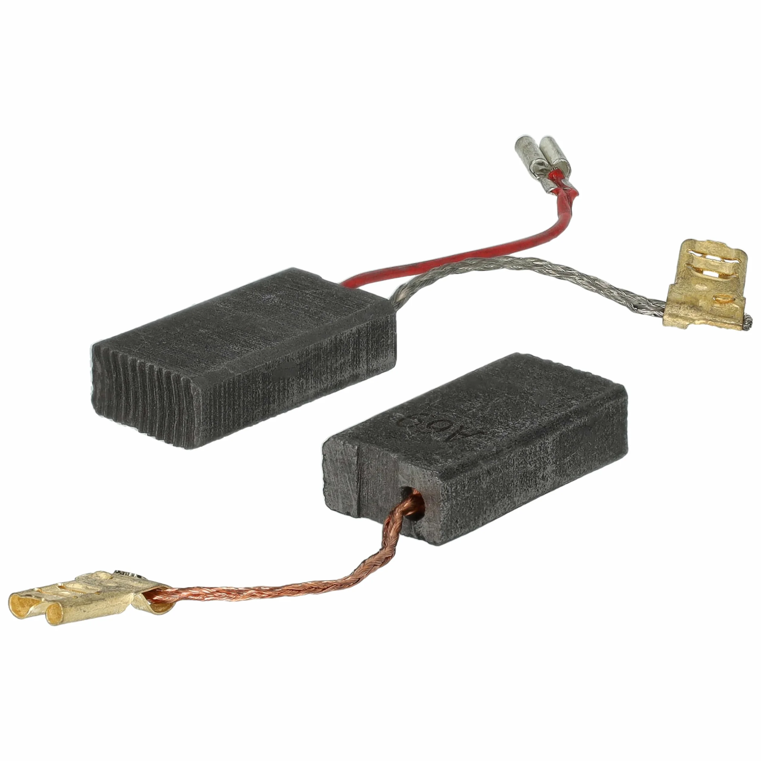 vhbw 2x spazzola carbone 23 x 12,3 x 6,2mm compatibile con Würth BMH 40-XE, 40-SE, 40-E utensile elettrico, scalpellatore