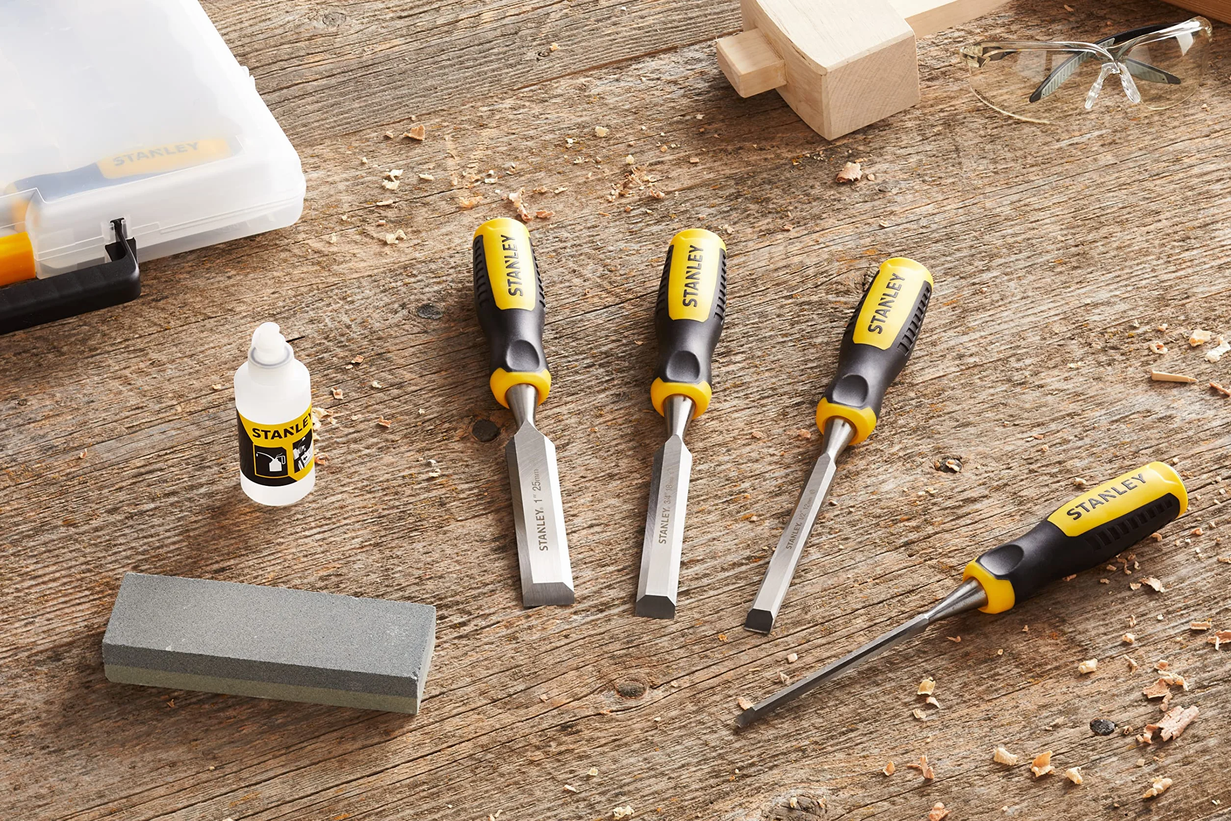STANLEY 5-16-421 Set 5 scalpelli per legno.
