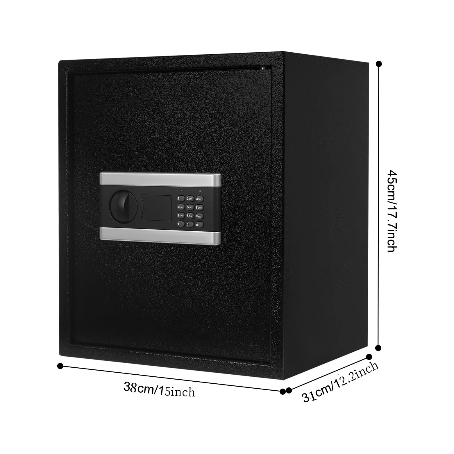 Cassaforte per la casa, ignifugo, con cassaforte di sicurezza digitale, cassaforte per documenti, cassaforte elettronica