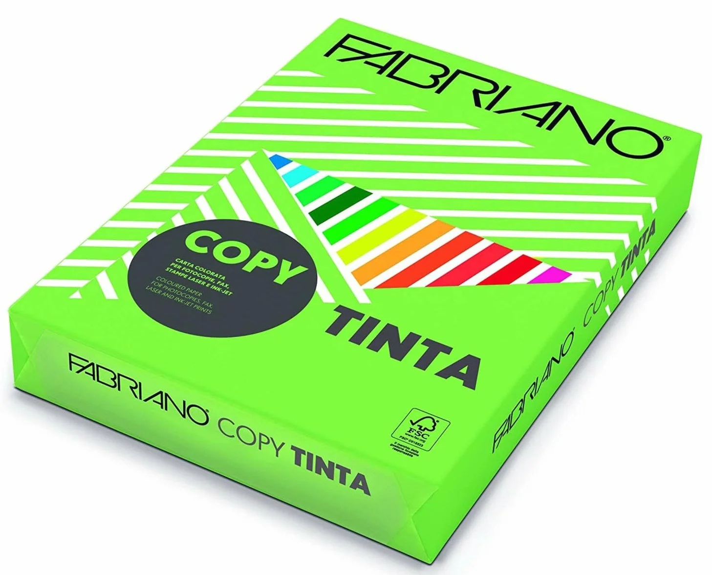 Creative World of Crafts - Risma di Carta Tinta 200 g/mq, Formato A4, Colorata, Colore: Verde pisello