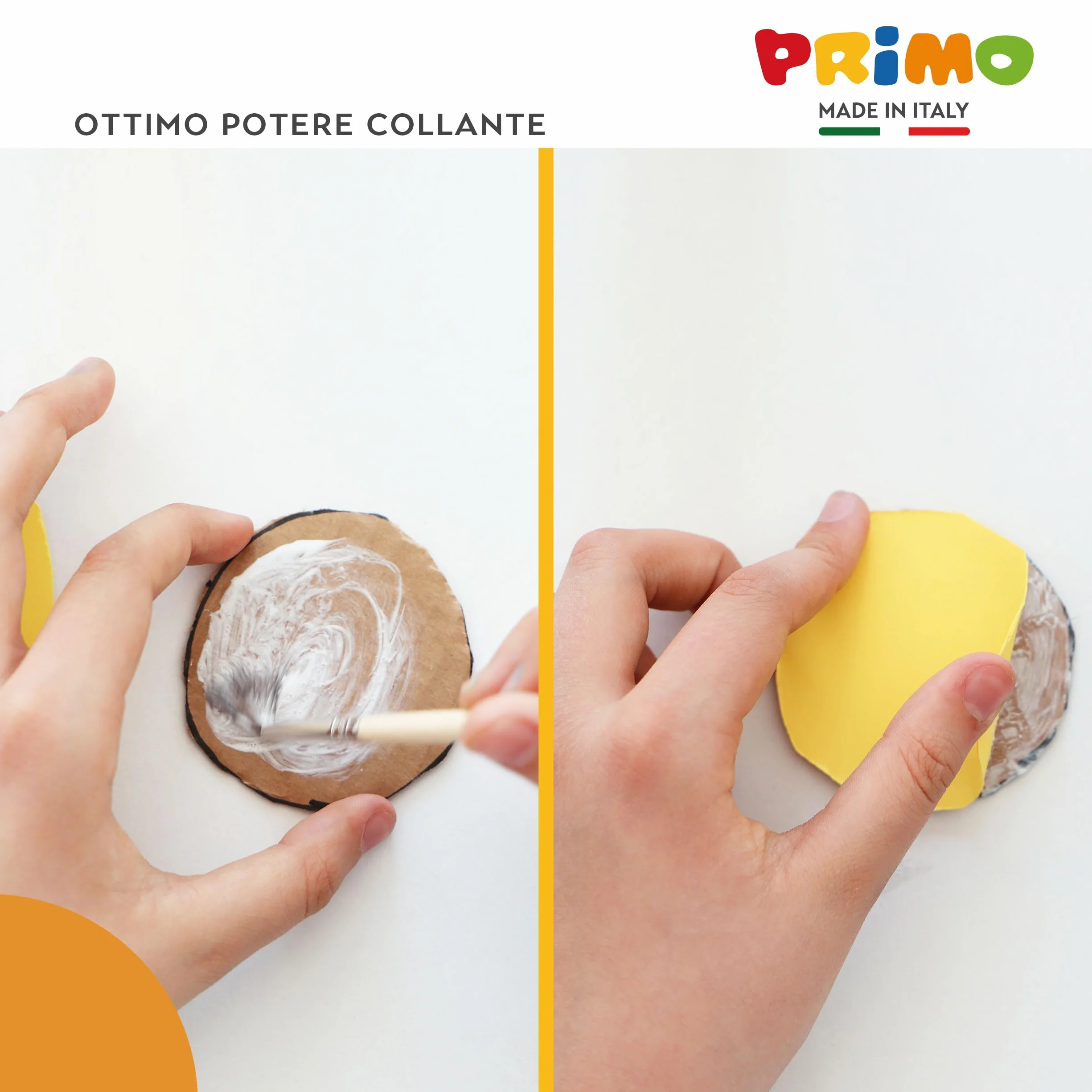PRIMO - Colla Vinilica Fissante, Bottiglia 1kg con Tappo Dosatore Ideale come Colla per Tessuti Carta Legno Altro, Prodotto Cartoleria e Cose per la Scuola per Incollare Lavoretti Creativi e Decoupage