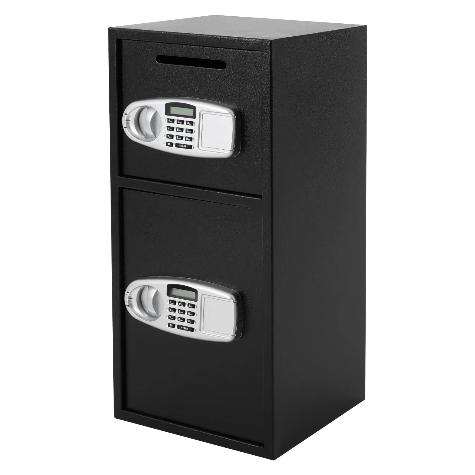 Cassaforte con chiave, grande cassaforte per mobili, 35 x 35 x 75 cm, per denaro, documenti, gioielli
