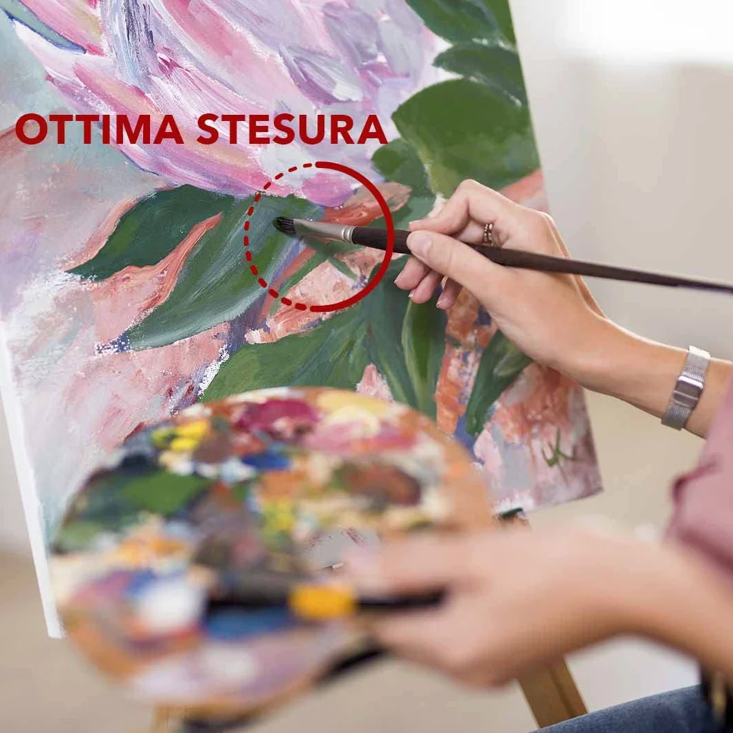 Pryma Tela da Pittura Tonda Ø 50 cm - Telaio Rotondo per Dipingere di Alta Qualità, Ideale per Artisti e Hobbisti - Tela per Acrilico, Olio e Tecniche Miste