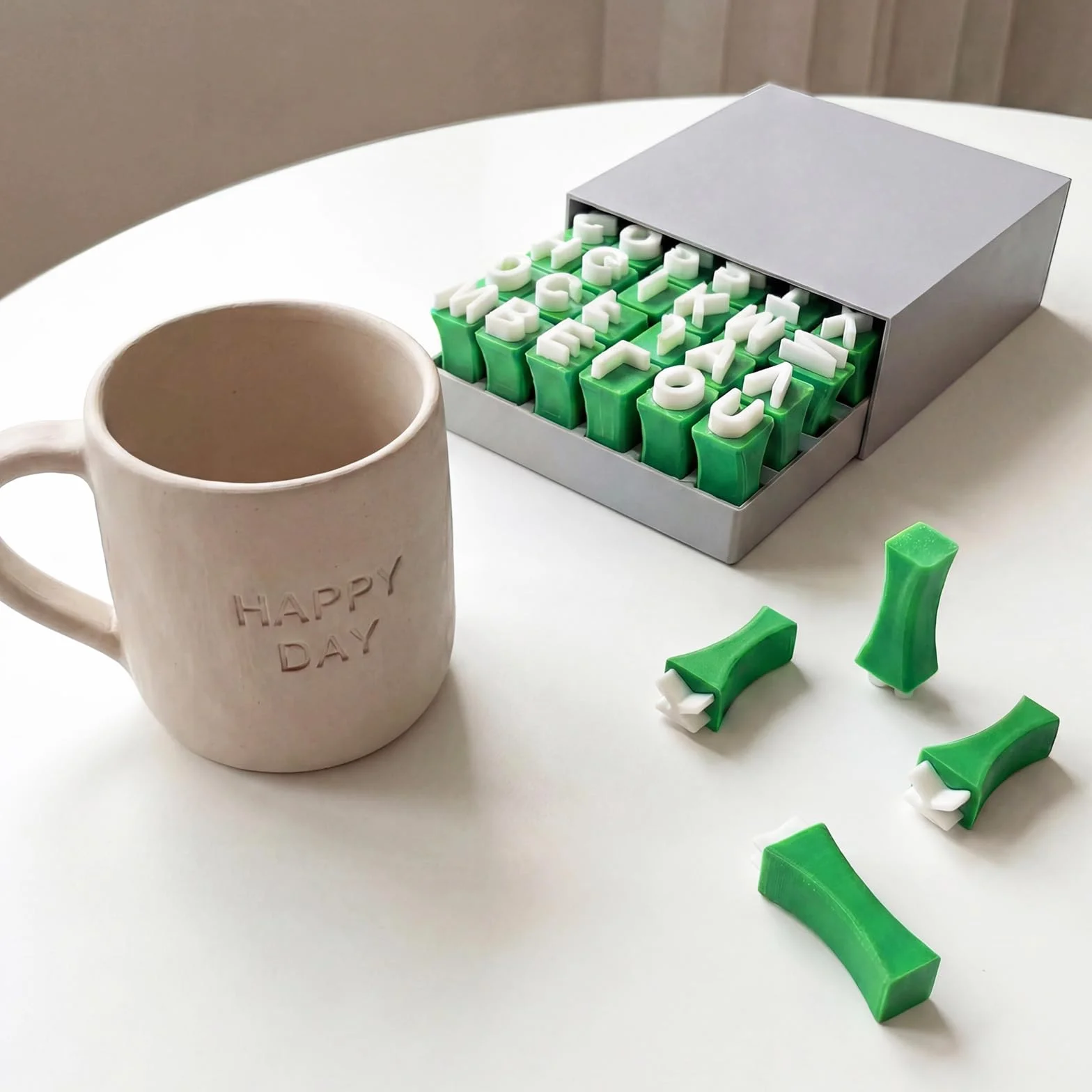 Timbri Lettere Alfabeto X 72PCS, Timbri per Argilla Stencil Lettere Maiuscole e Minuscole, per Ceramica, Biscotti e Decorazione Personalizzata di Torte, Strumento Timbro con Numeri e Lettere