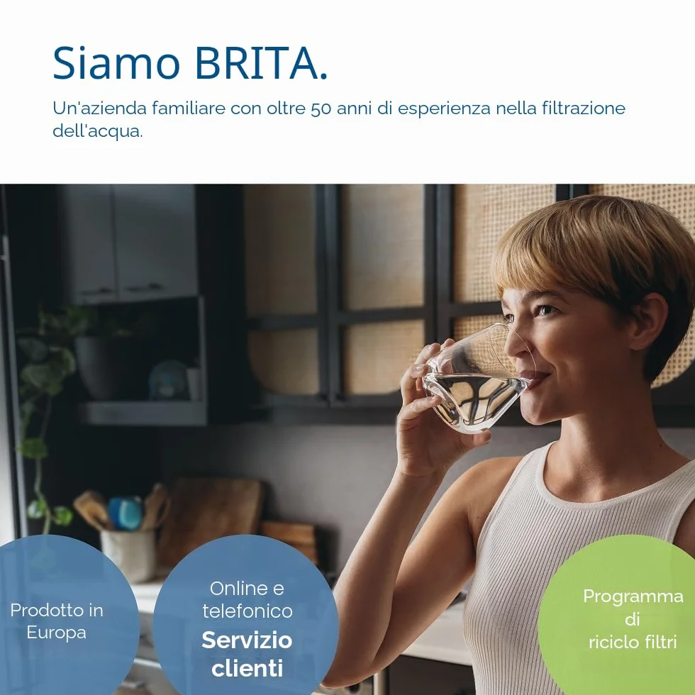 BRITA Marella XL Caraffa Filtrante Blu 3,5 l con MAXTRA PRO All-in-1 LTI Digitale