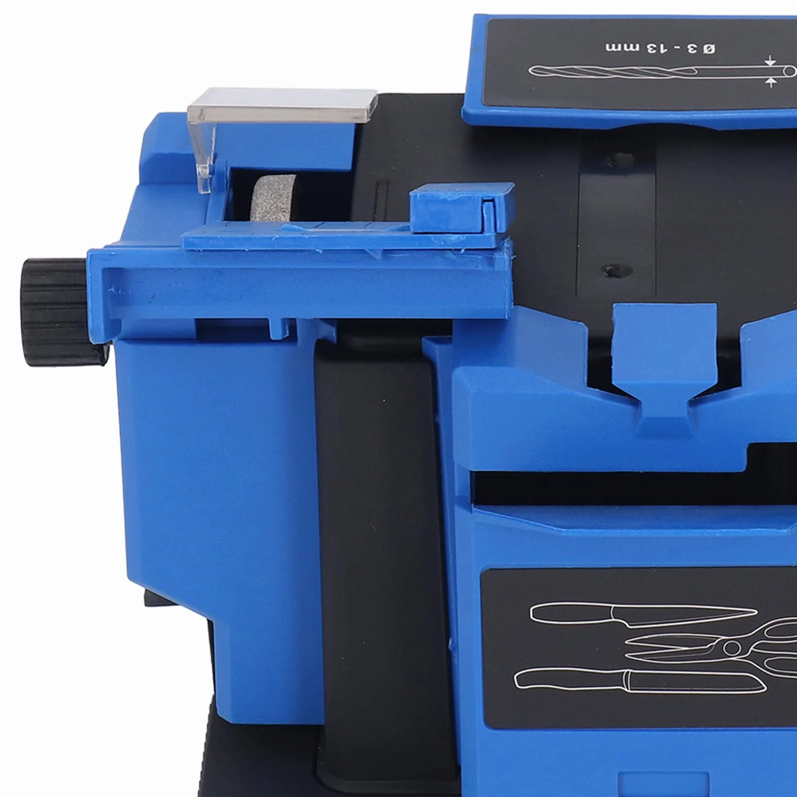 Affila Punte Trapano Elettrico, Multifunzione per Affilare Punte a Forbice per Uso Domestico, Multifunzione affila punte trapano professionale(Blue)