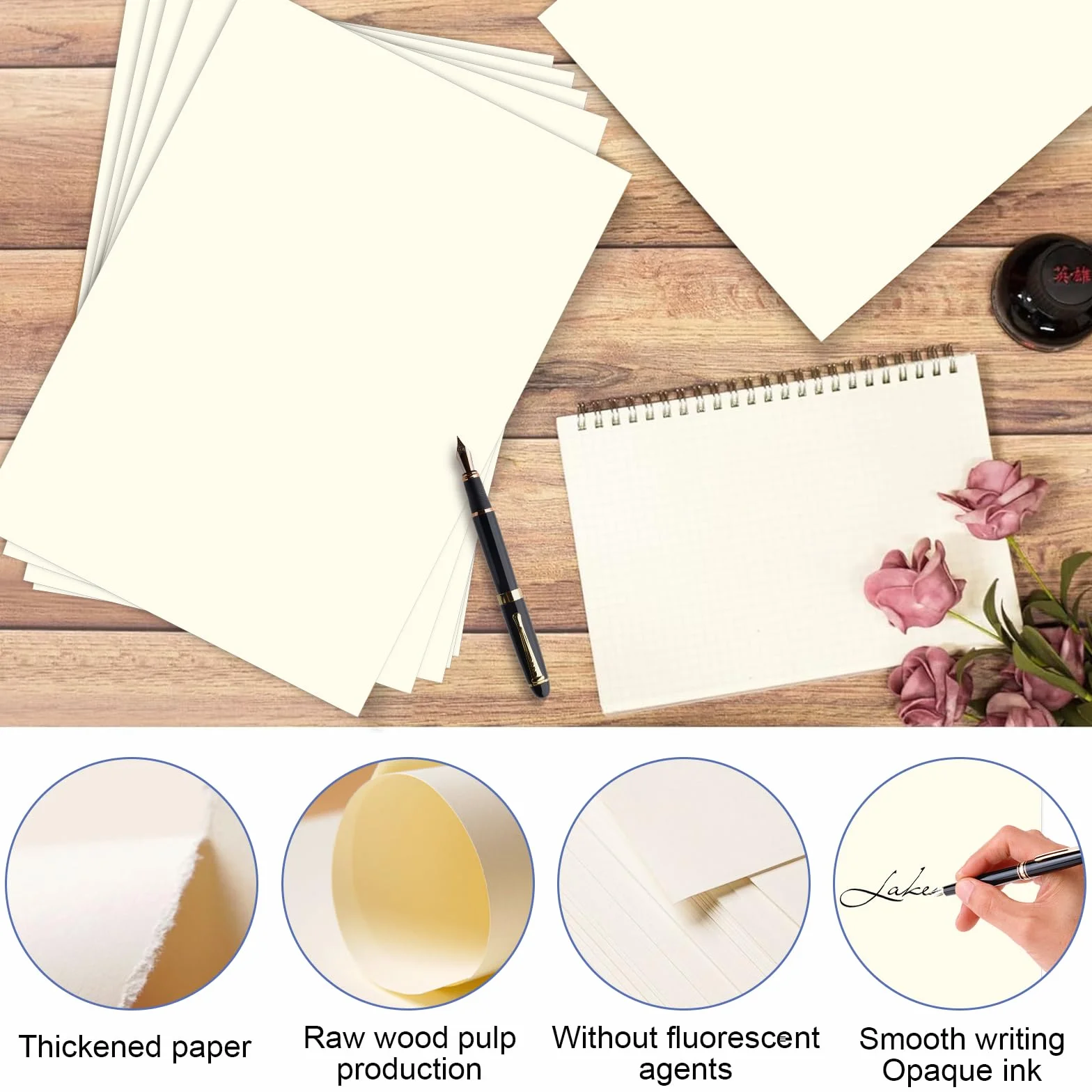 100 fogli Carta A4 100g/m², Carta Bianca Liscia Multiuso perfetta per Rilegatura, Ufficio, Disegno e Artigianato,Costruzione, Carta Schizzo (Avorio) (100 g/m²)
